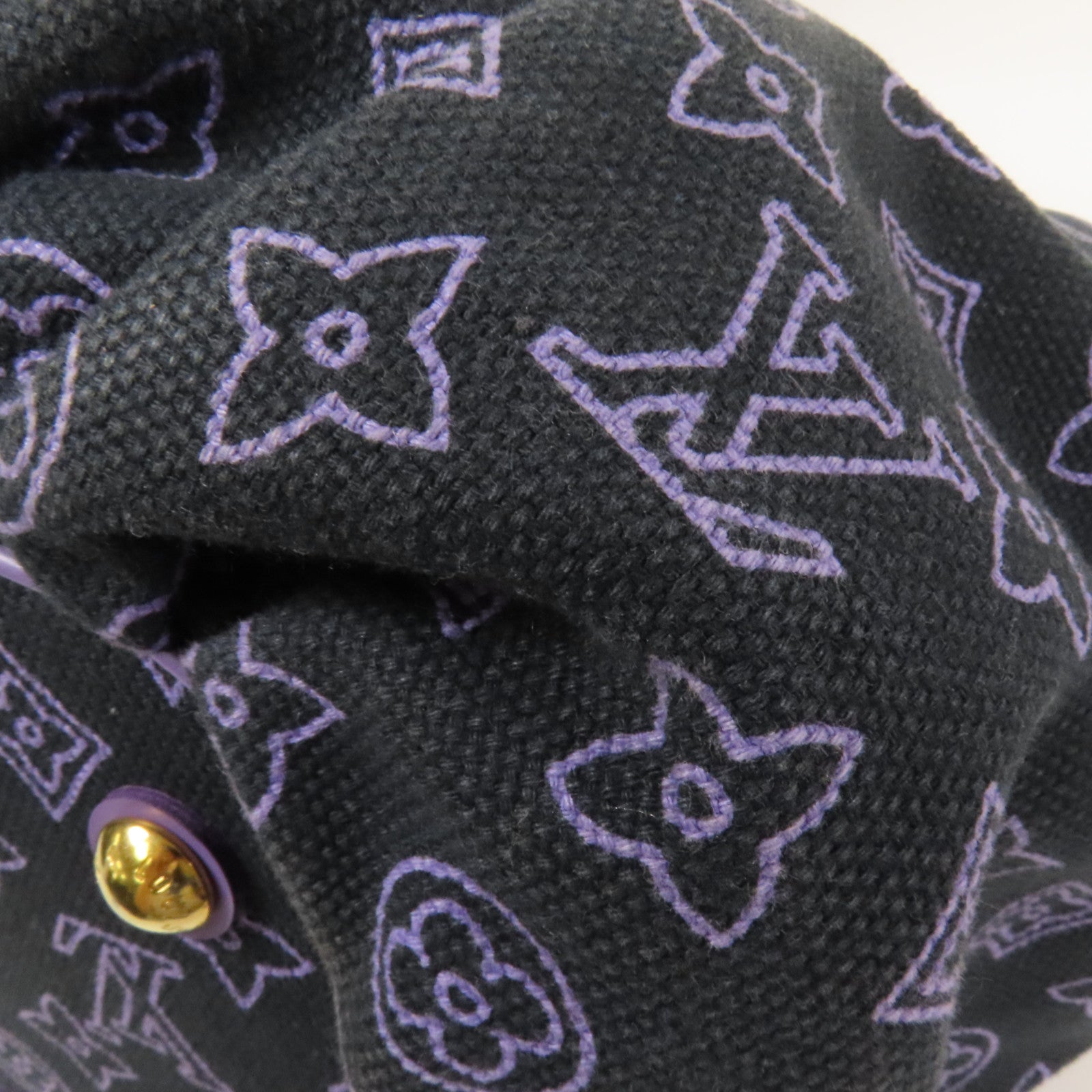 LOUIS VUITTON 帆布Cabas Ipanema PM金扣肩背袋