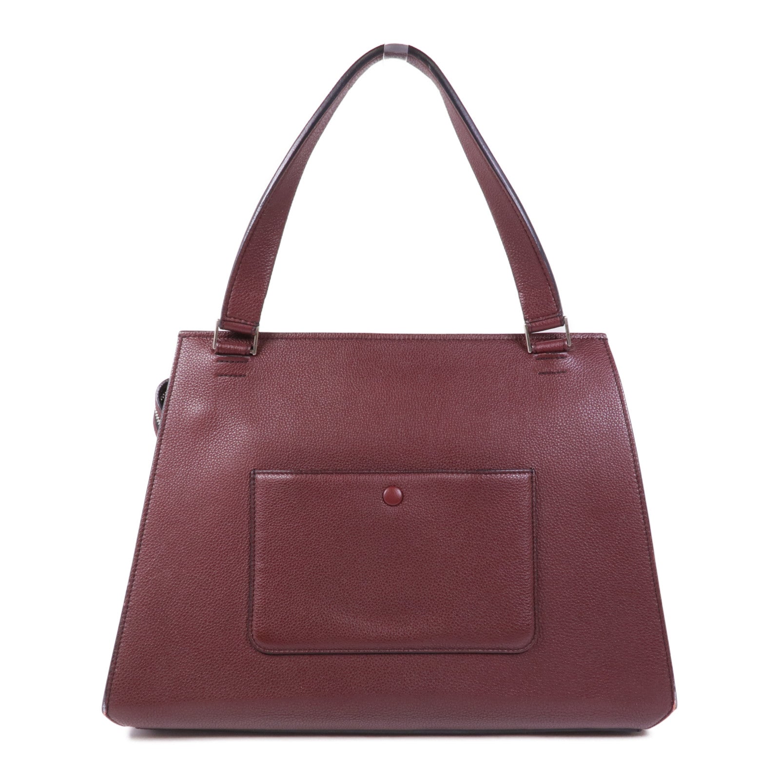 CELINE 牛皮皮革Edge Medium銀扣手挽袋