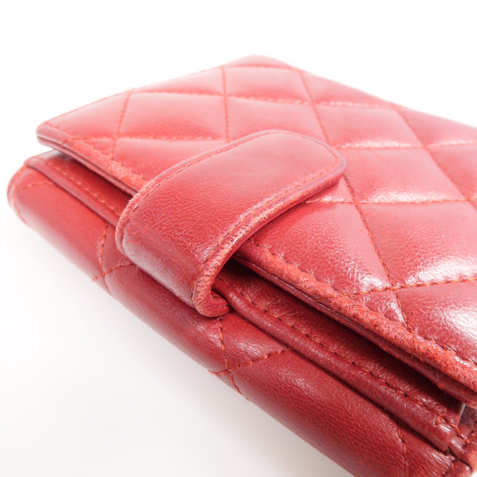 CHANEL 【激減優惠】羊皮皮革Wallet 銀扣錢包