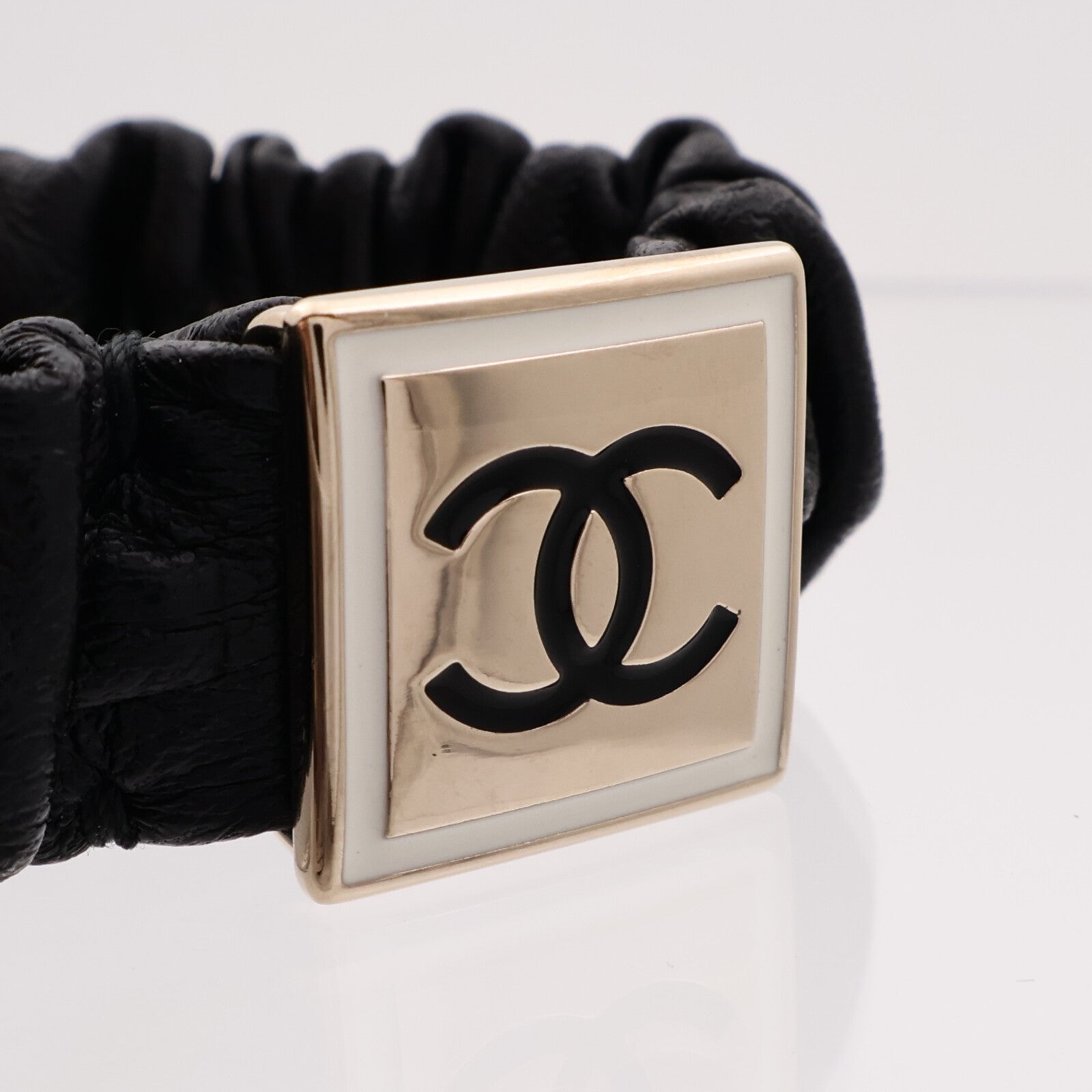 CHANEL 羊皮皮革Hair Band髮帶