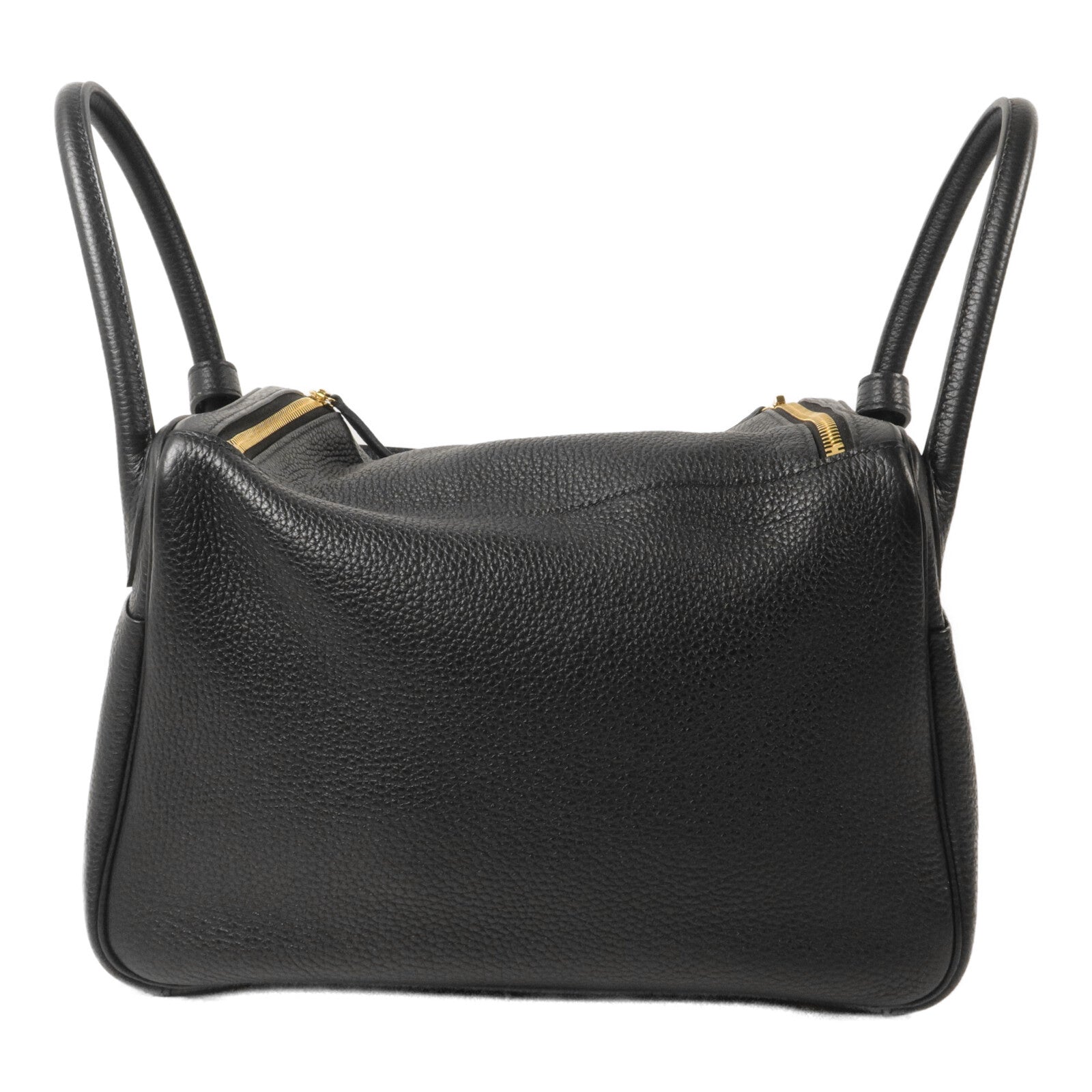 HERMES Clemence皮革Lindy 30手挽肩背兩用袋Noir