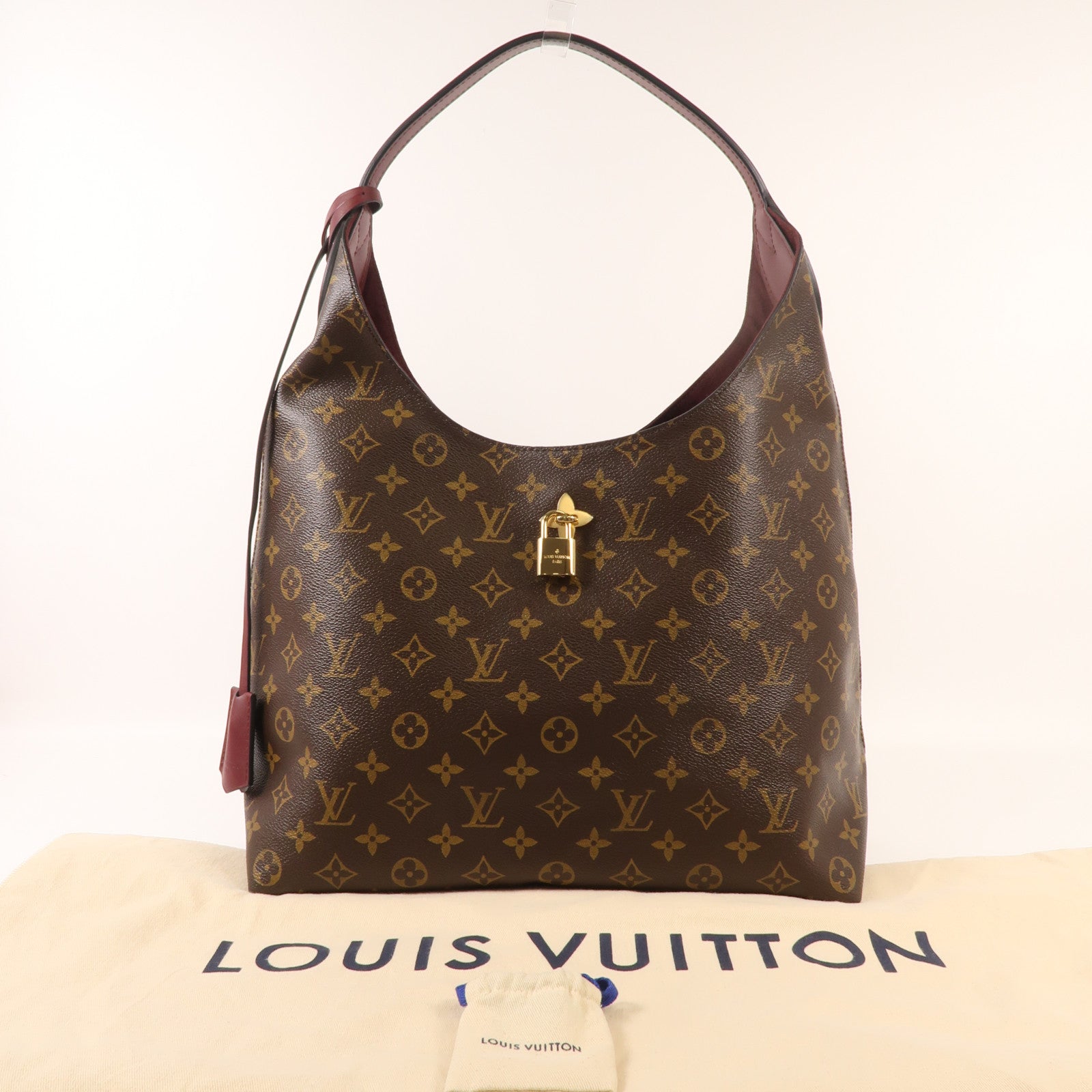 LOUIS VUITTON Monogram Flower Hobo金扣肩背袋