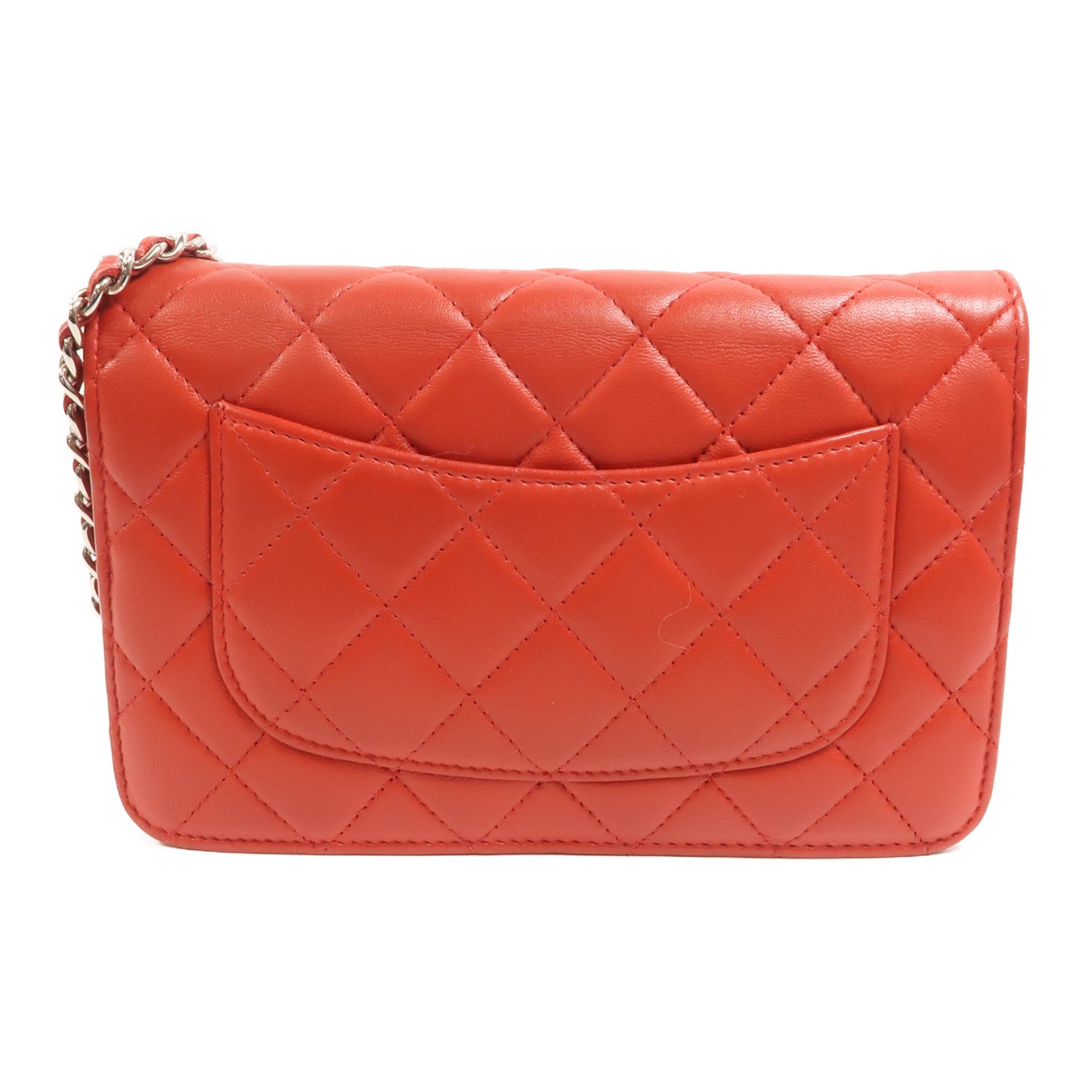 CHANEL 羊皮皮革WOC Wallet On Chain鏈帶肩背袋