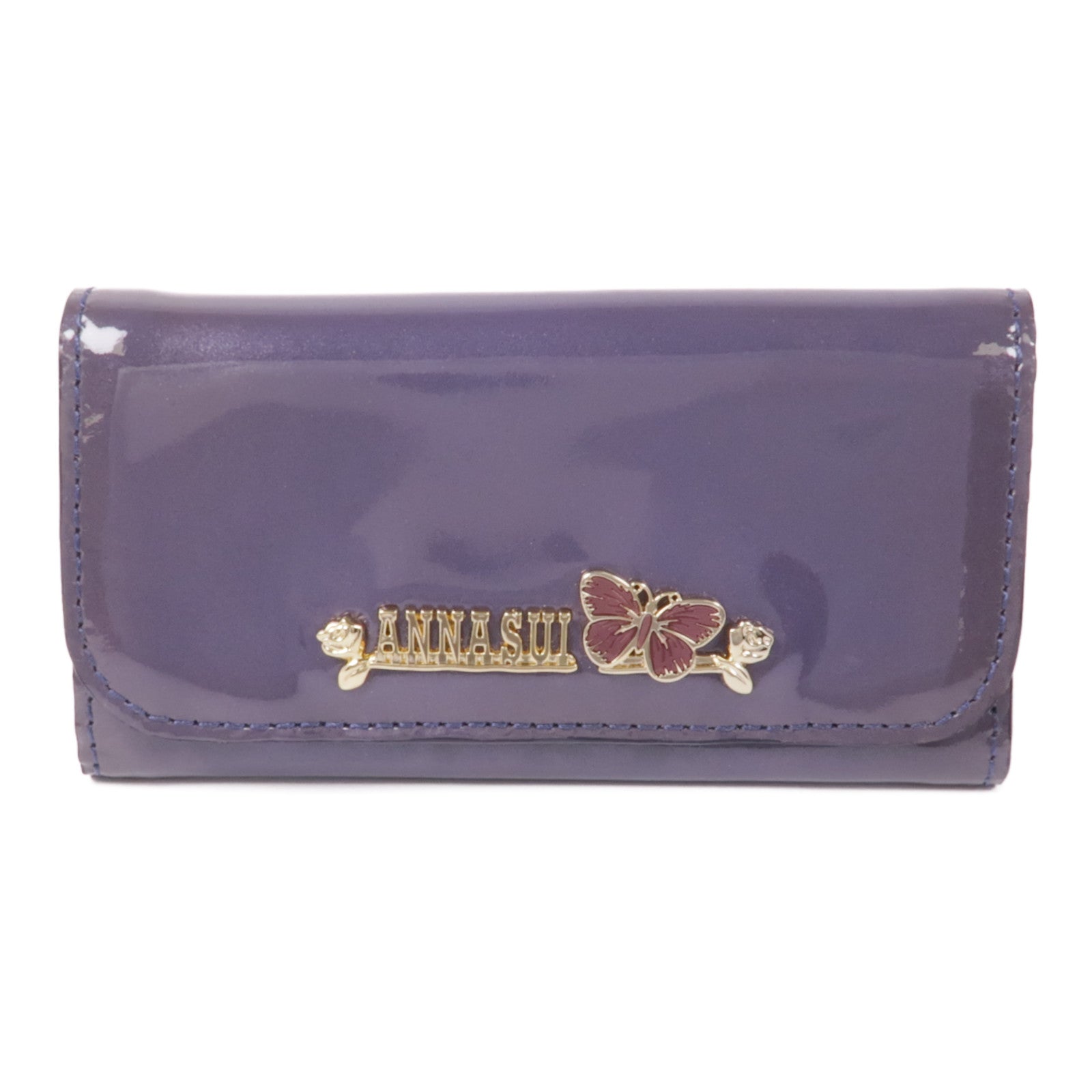 ANNA SUI 漆皮皮革Key Holder金扣鎖匙包