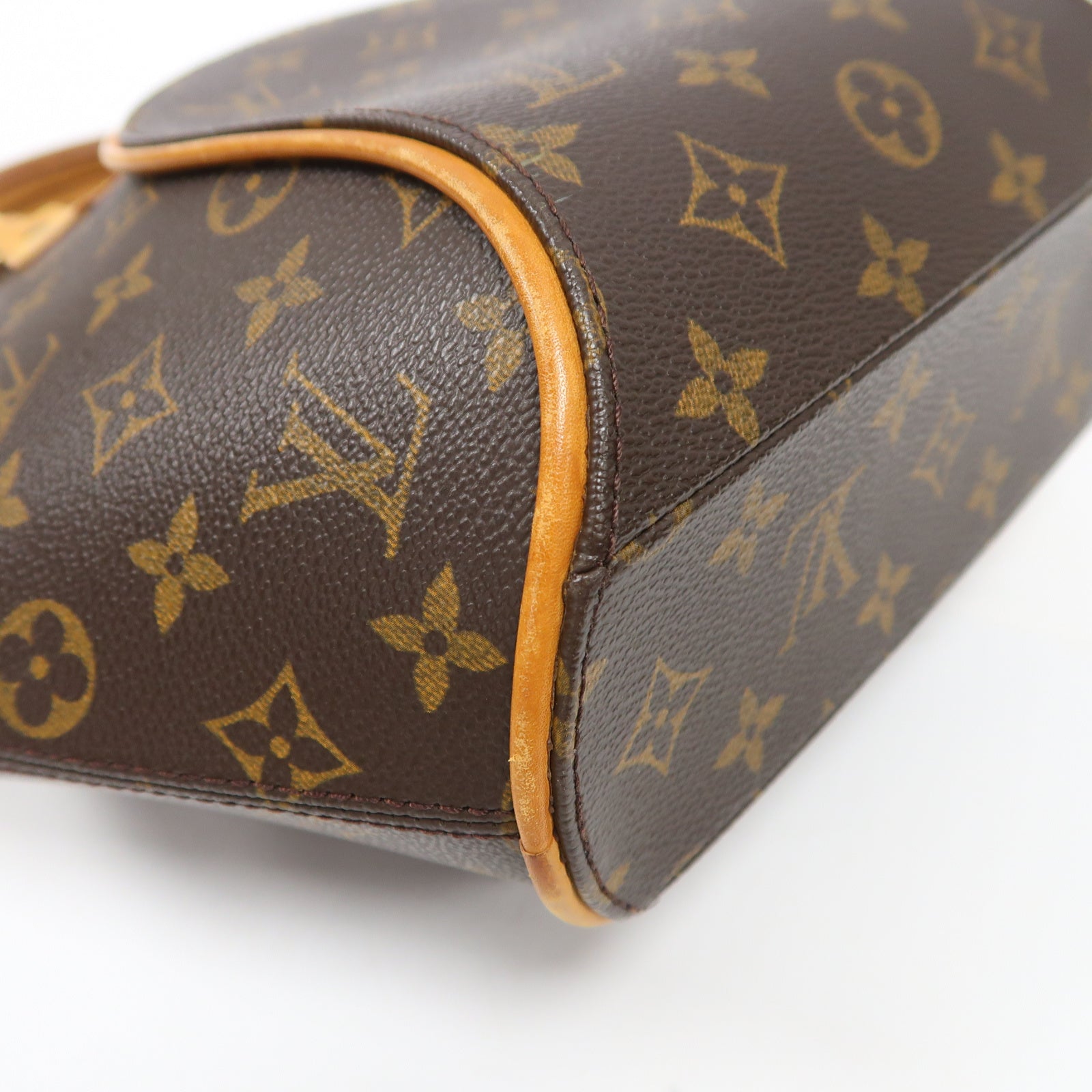 LOUIS VUITTON Monogram Ellipse PM金扣手挽袋啡色