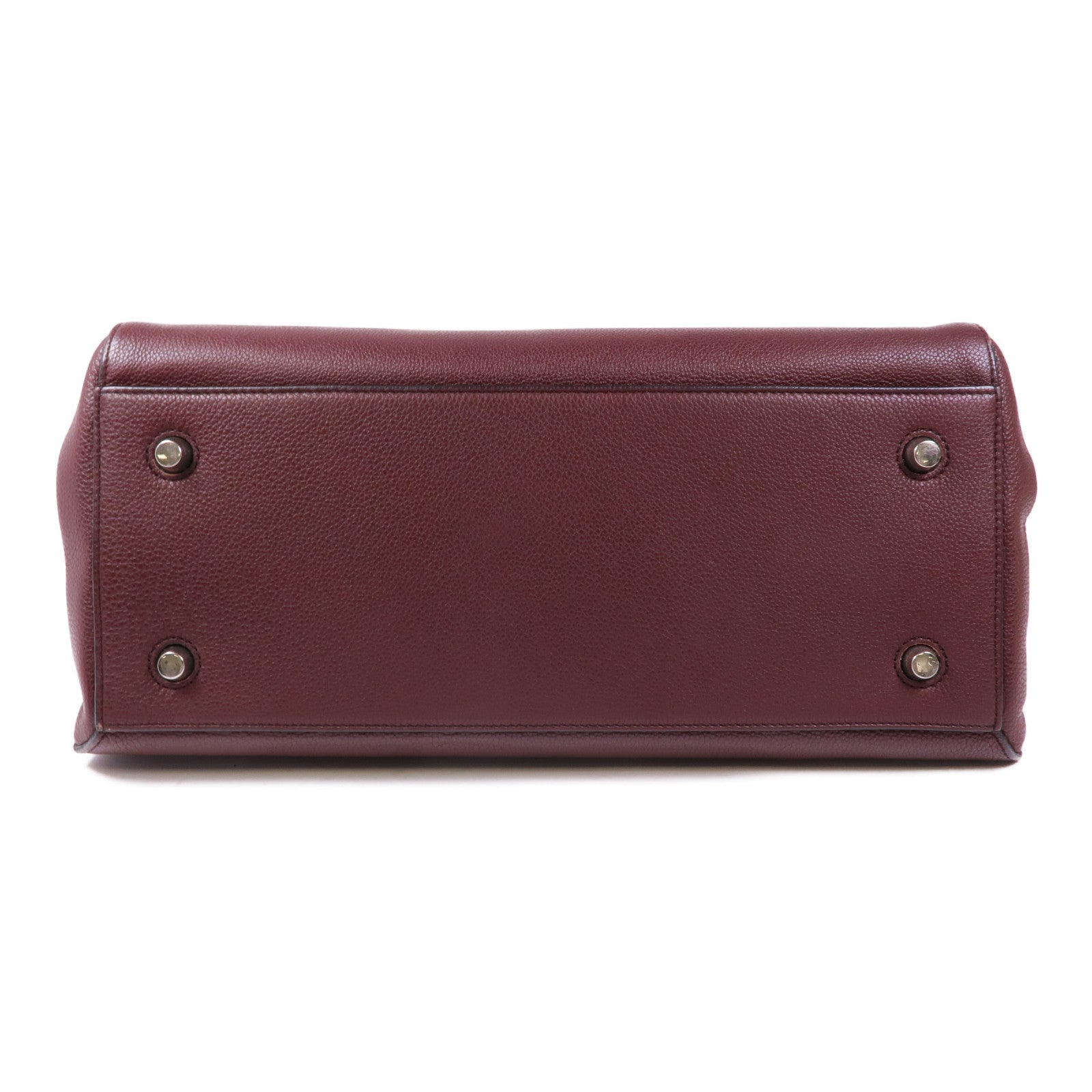 CELINE 牛皮皮革Edge Medium銀扣手挽袋