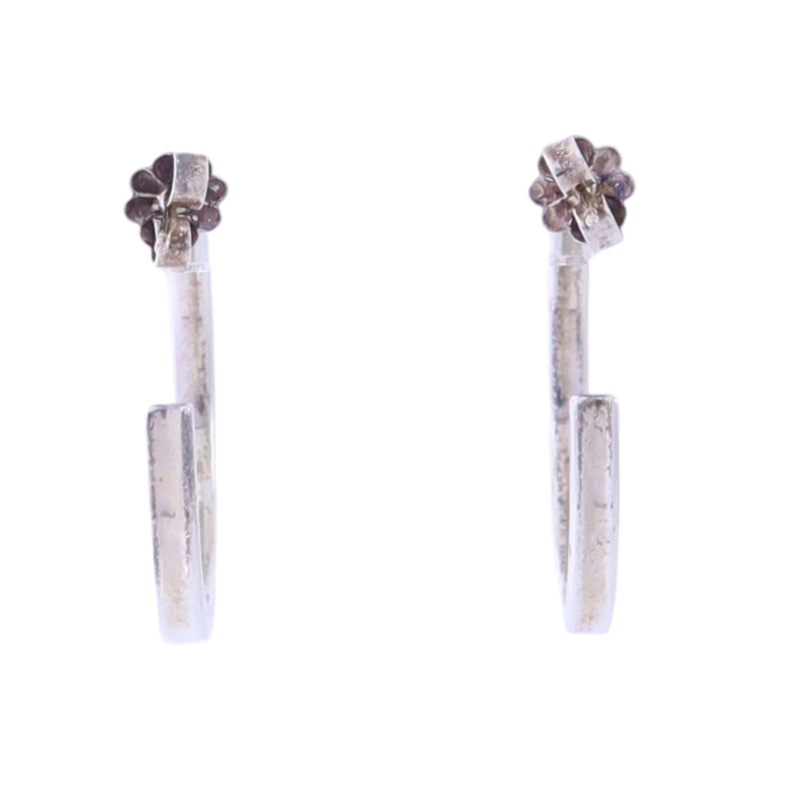 TIFFANY＆CO 925純銀1837 Hoop Earrings銀扣耳環
