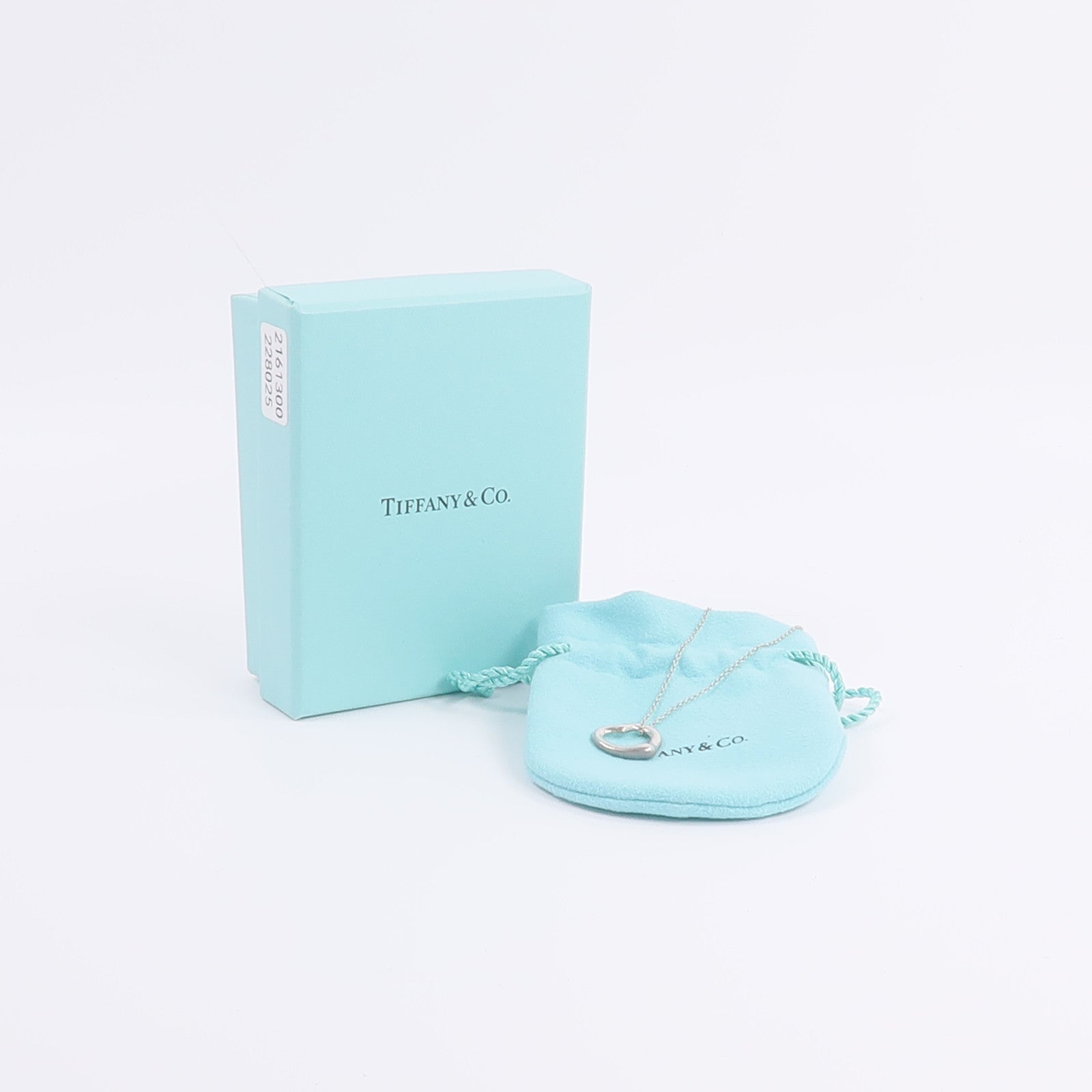 TIFFANY＆CO 925純銀Elsa Peretti Open Heart項鍊