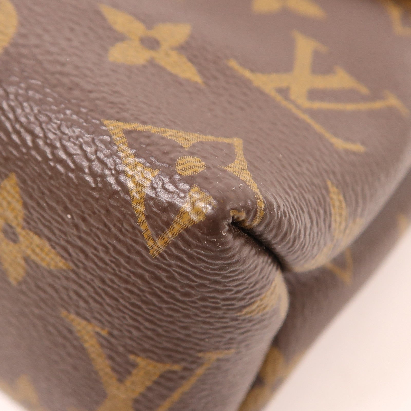 LOUIS VUITTON GHW Saint Placide Shoulder Bag M43713 Monogram Brown/Red