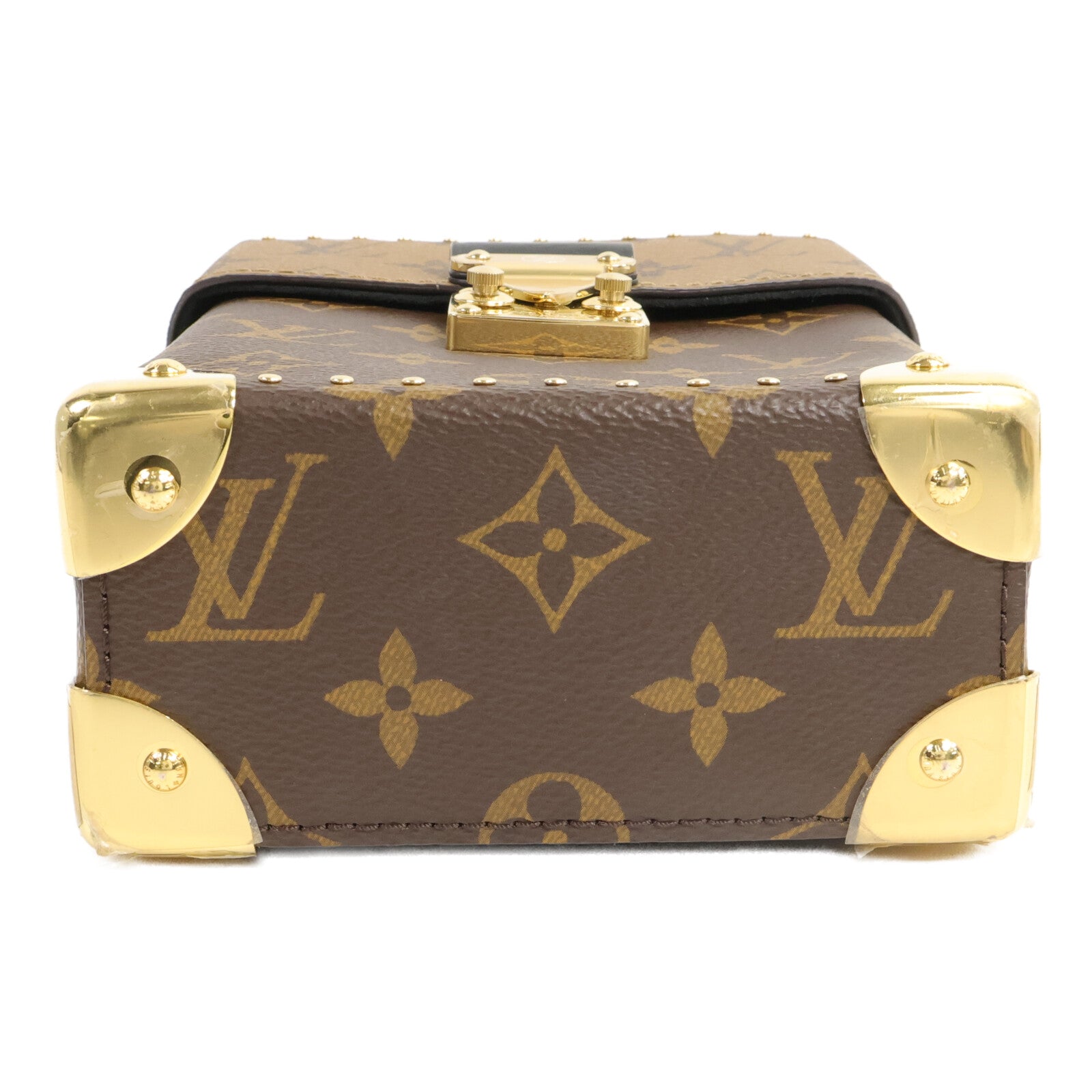 LOUIS VUITTON Monogram Reverse Camera Box鏈帶手挽肩背兩用袋