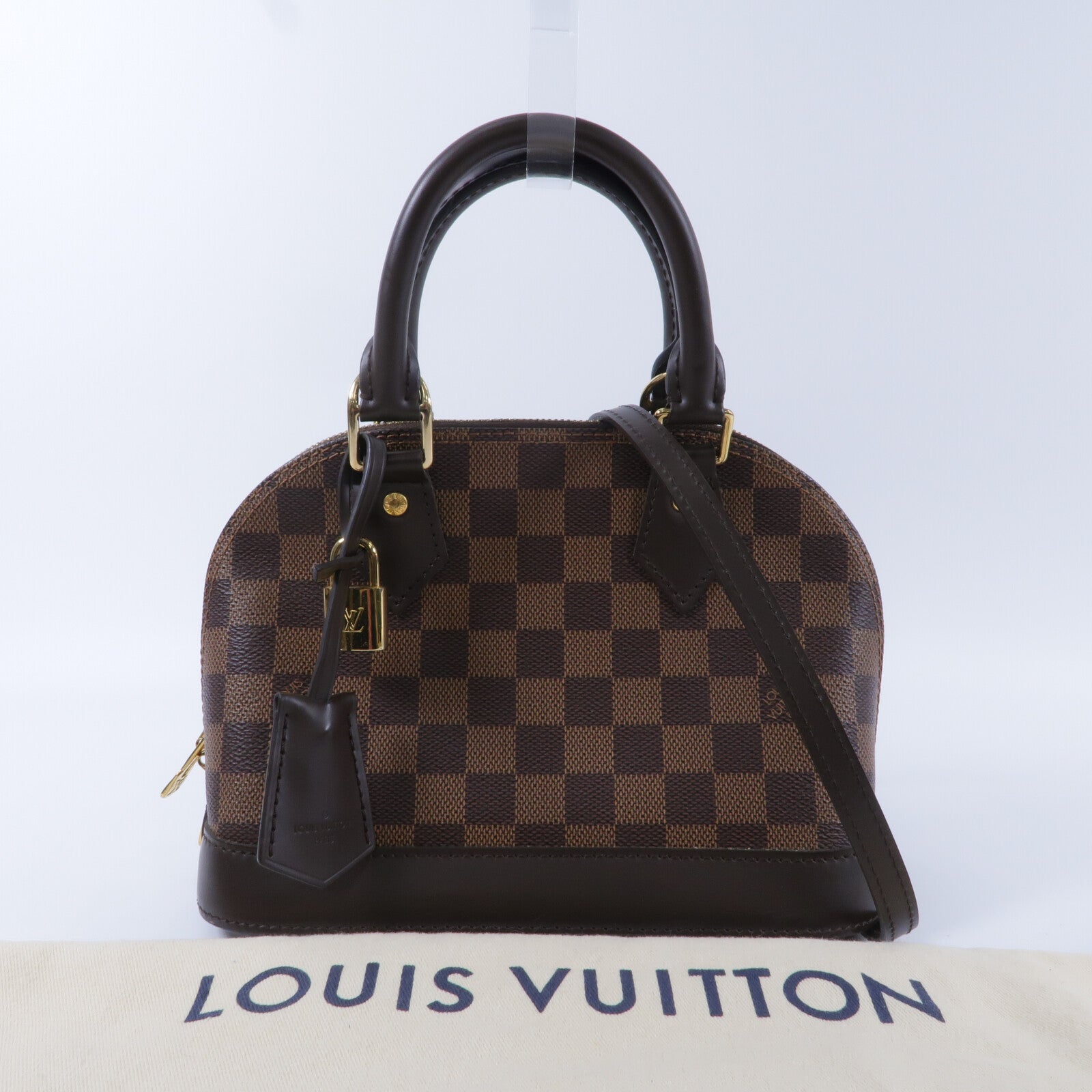 LOUIS VUITTON Damier Alma BB手挽肩背兩用袋