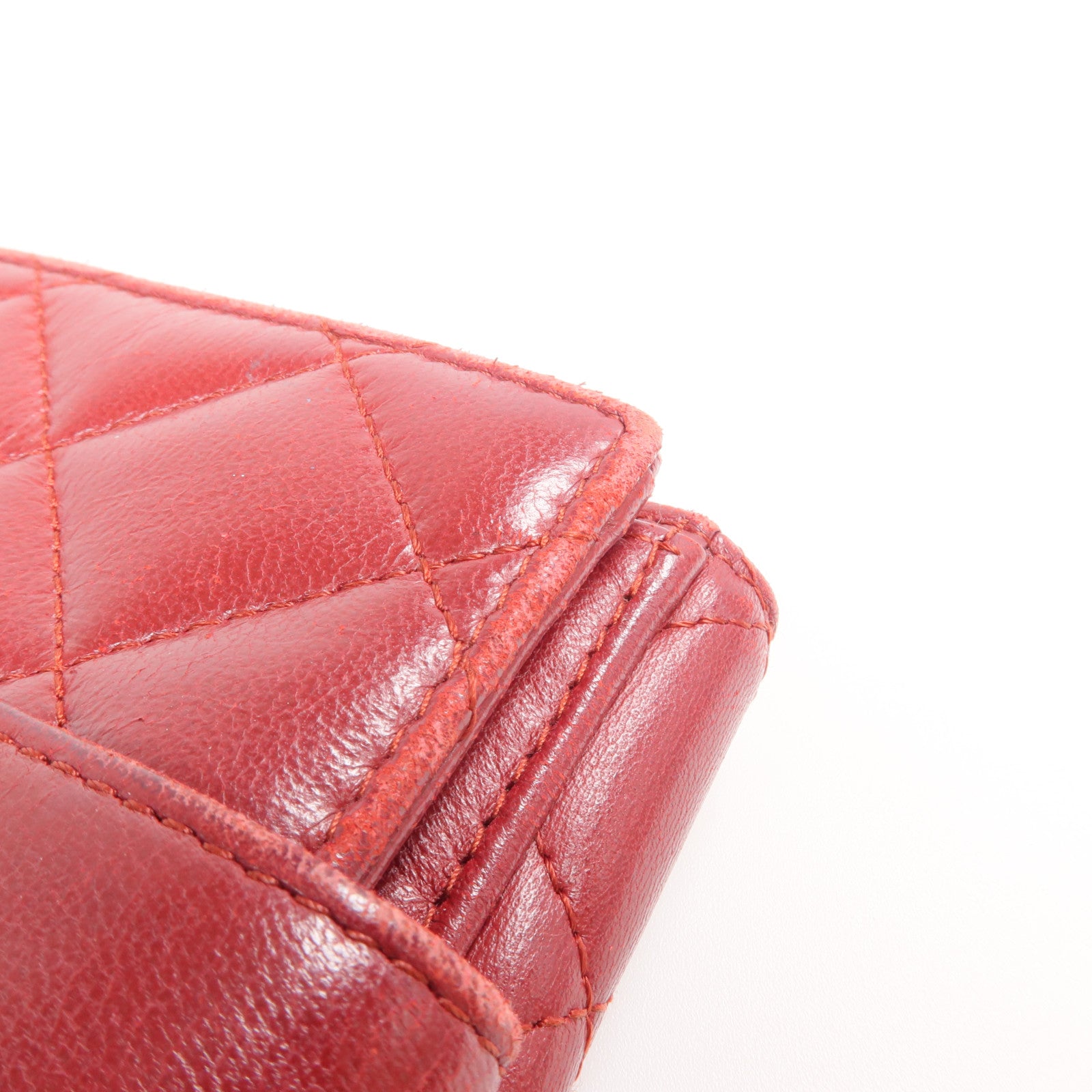 CHANEL 【激減優惠】羊皮皮革Wallet 銀扣錢包