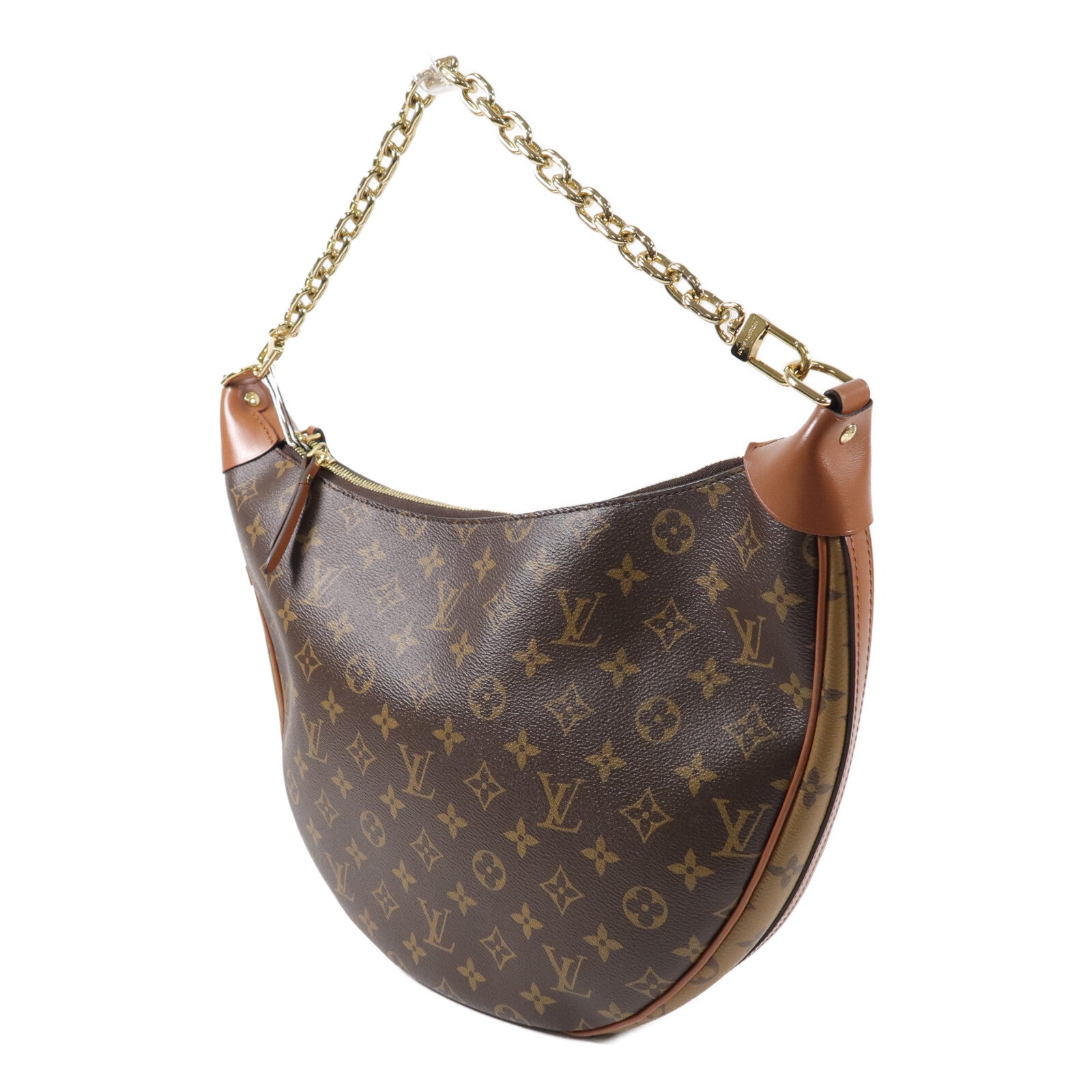 LOUIS VUITTON Monogram Reverse Loop Hobo手挽肩背兩用袋