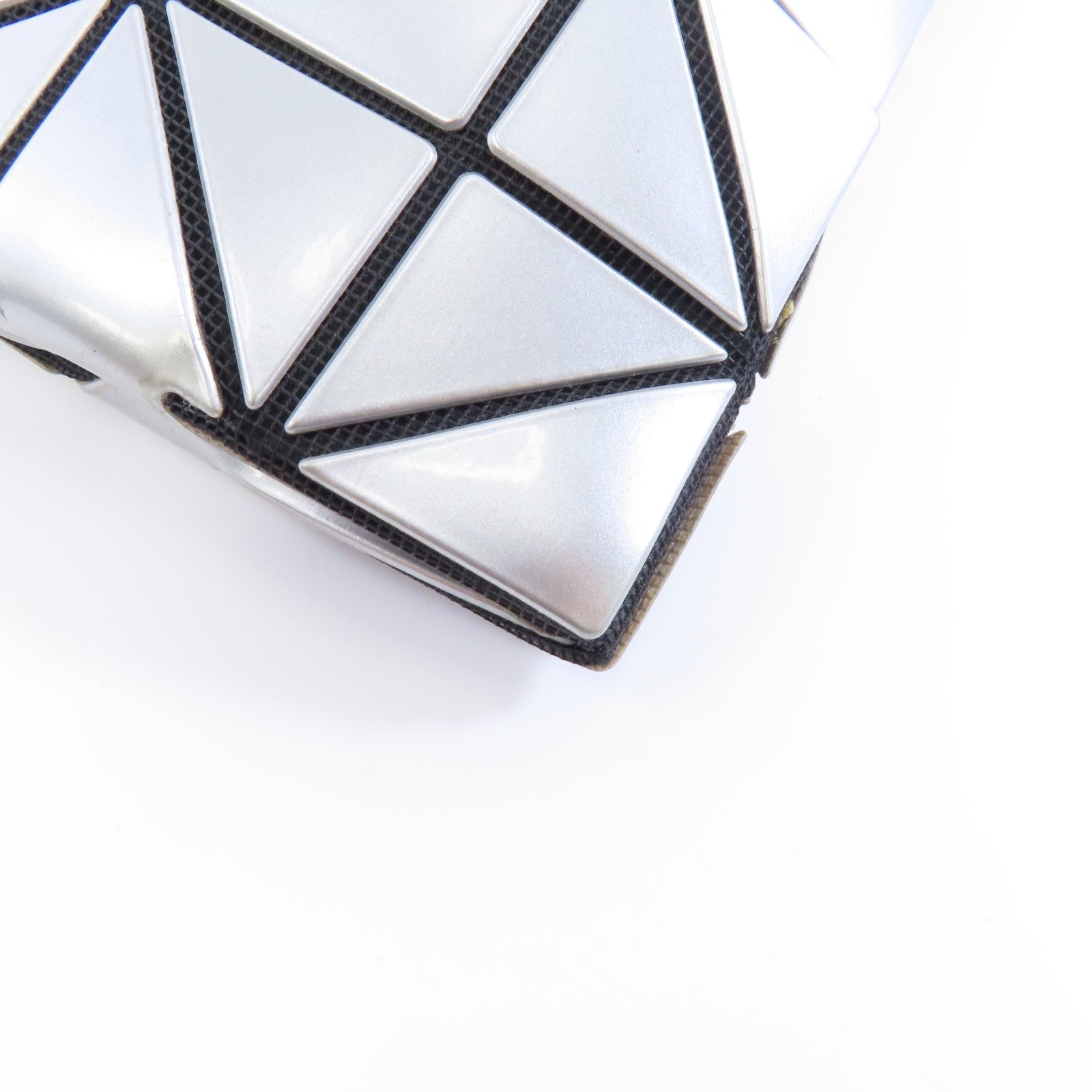 ISSEY MIYAKE PVC ISSEY MIYAKE Bao Bao銀扣手挽袋銀色