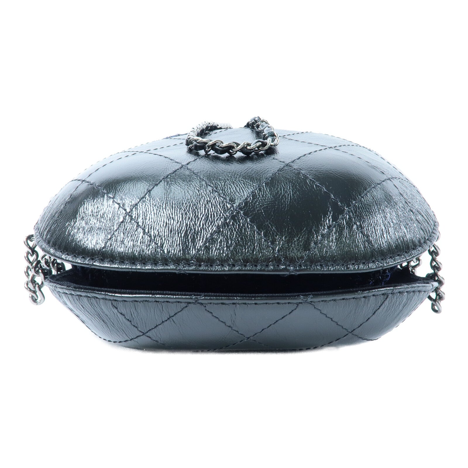 CHANEL 牛皮皮革/Tweed Small Gabrielle Bucket鏈帶肩背袋