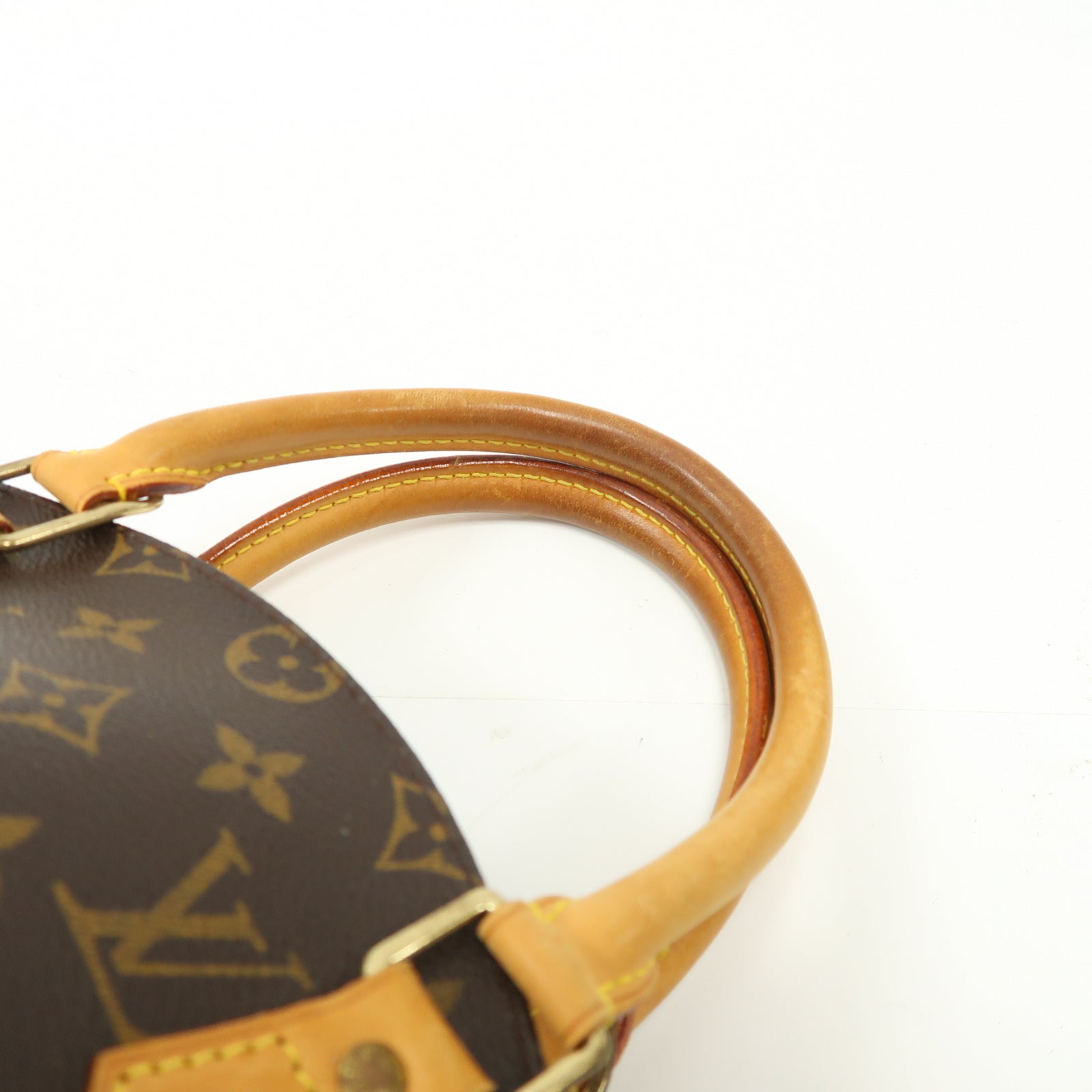 LOUIS VUITTON Monogram Ellipse PM金扣手挽袋啡色