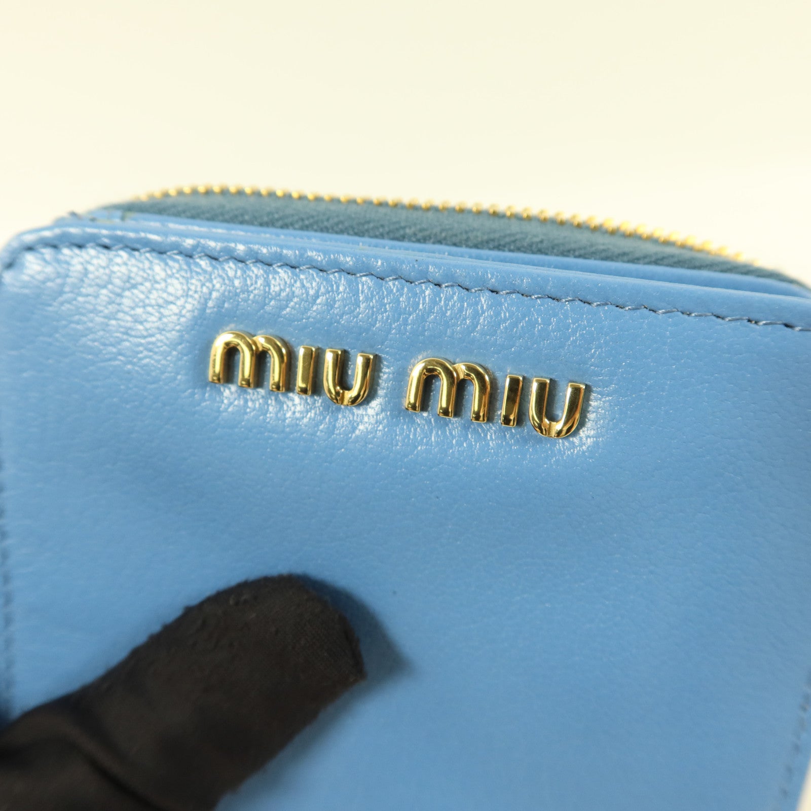Miu Miu 羊皮皮革Compact Bifold Wallet錢包