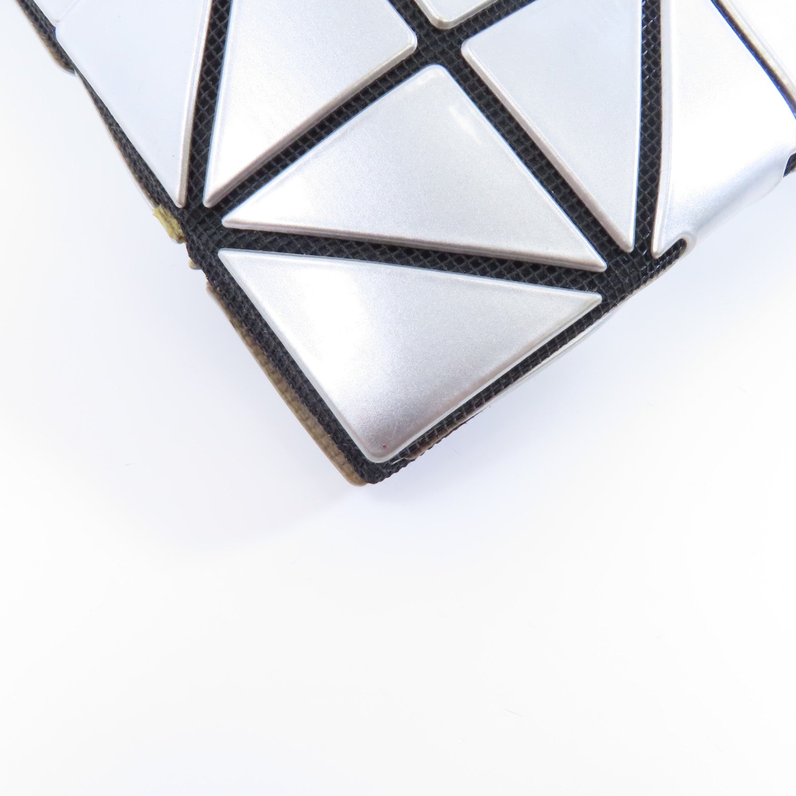 ISSEY MIYAKE PVC ISSEY MIYAKE Bao Bao銀扣手挽袋銀色