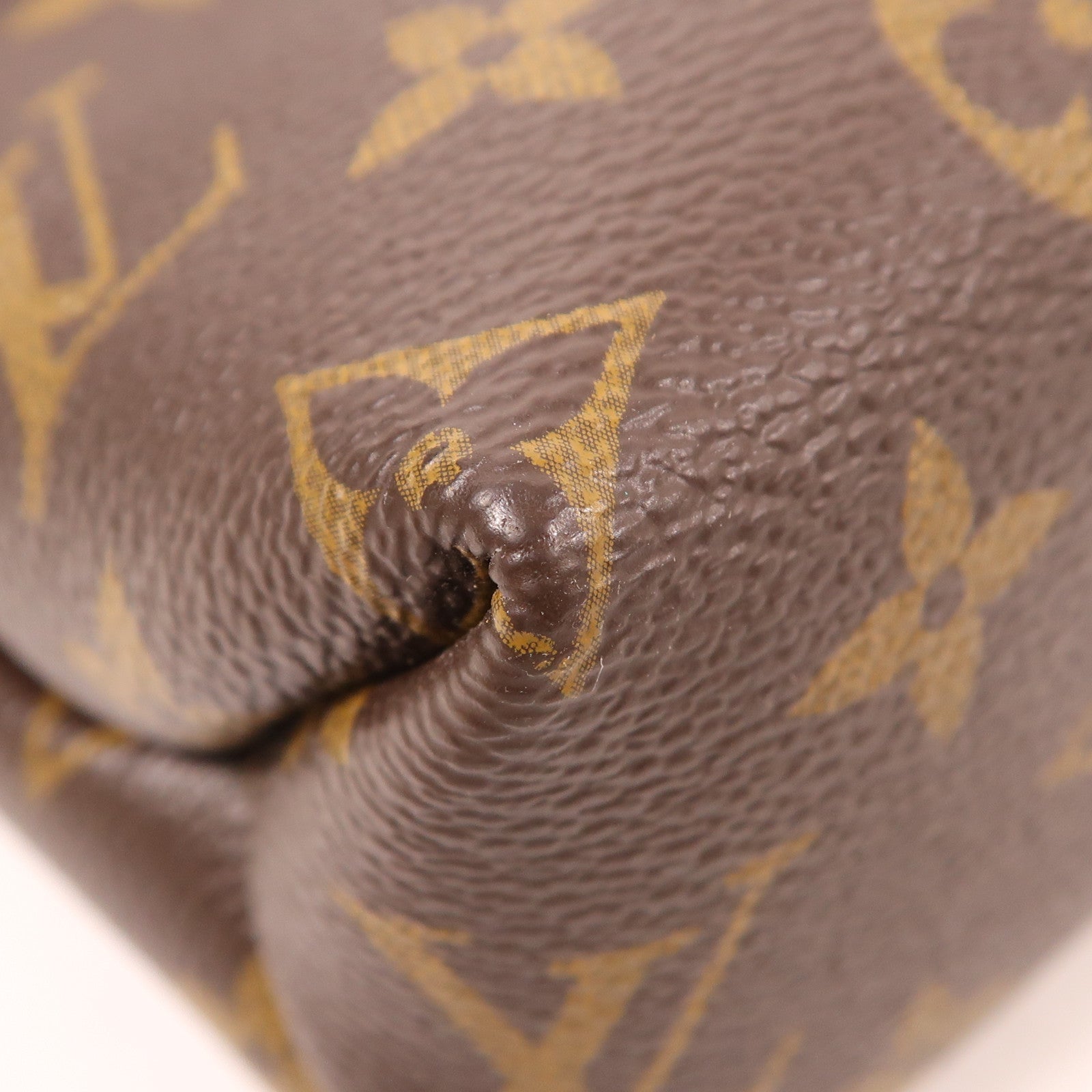 LOUIS VUITTON GHW Saint Placide Shoulder Bag M43713 Monogram Brown/Red