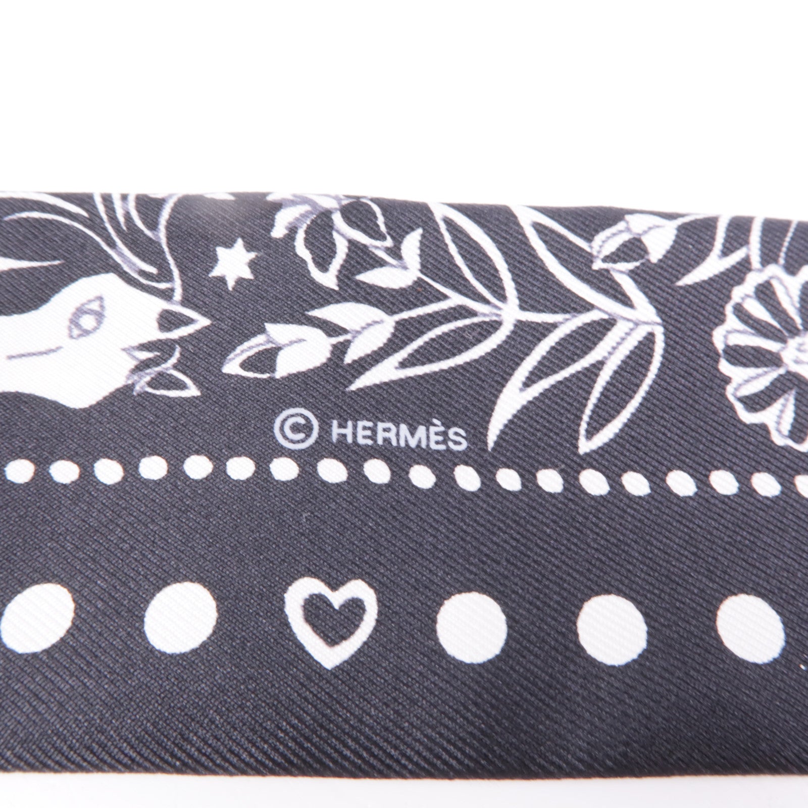 HERMES 絲質Twilly絲巾