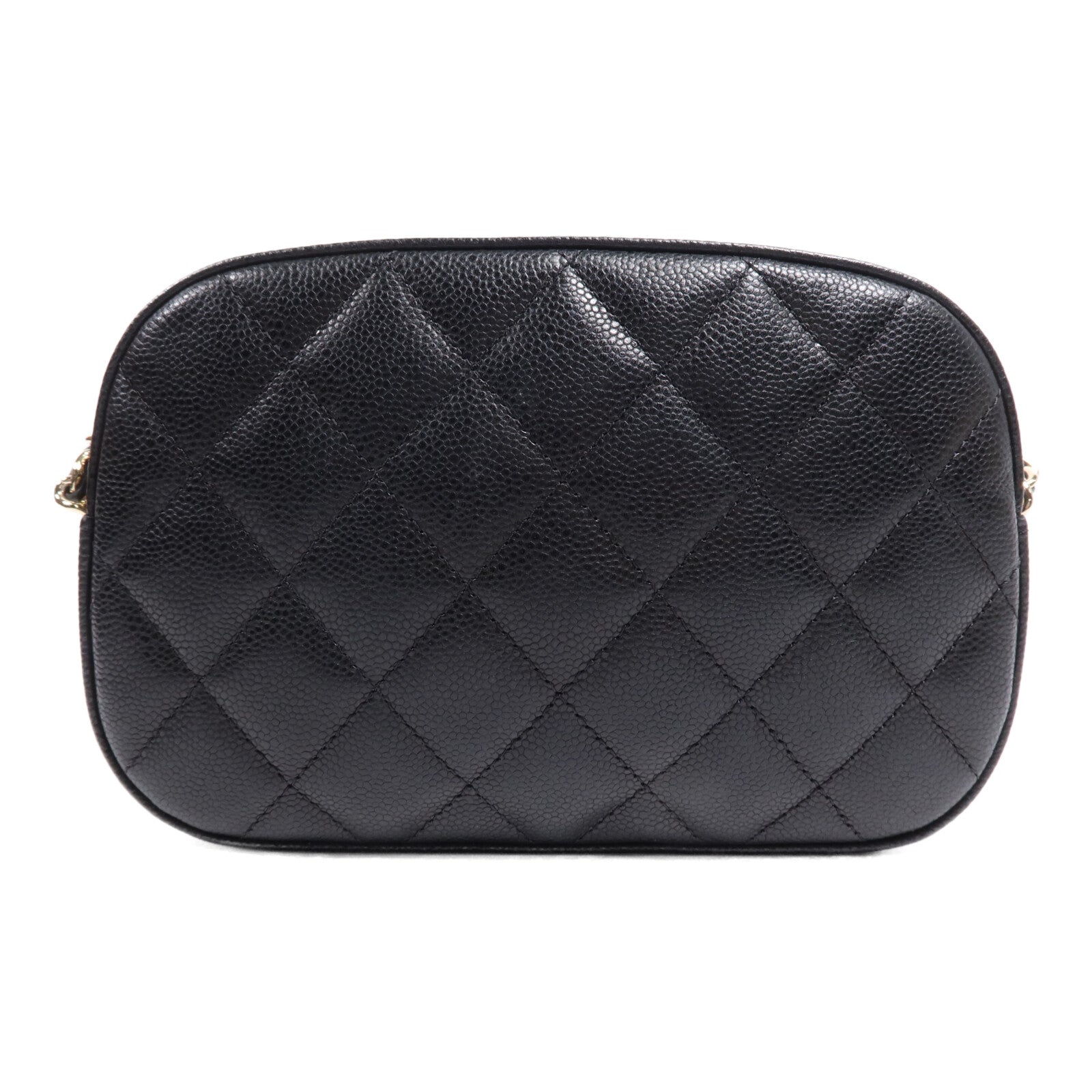 CHANEL 牛皮皮革Chain Shoulder Bag金扣鏈帶肩背袋