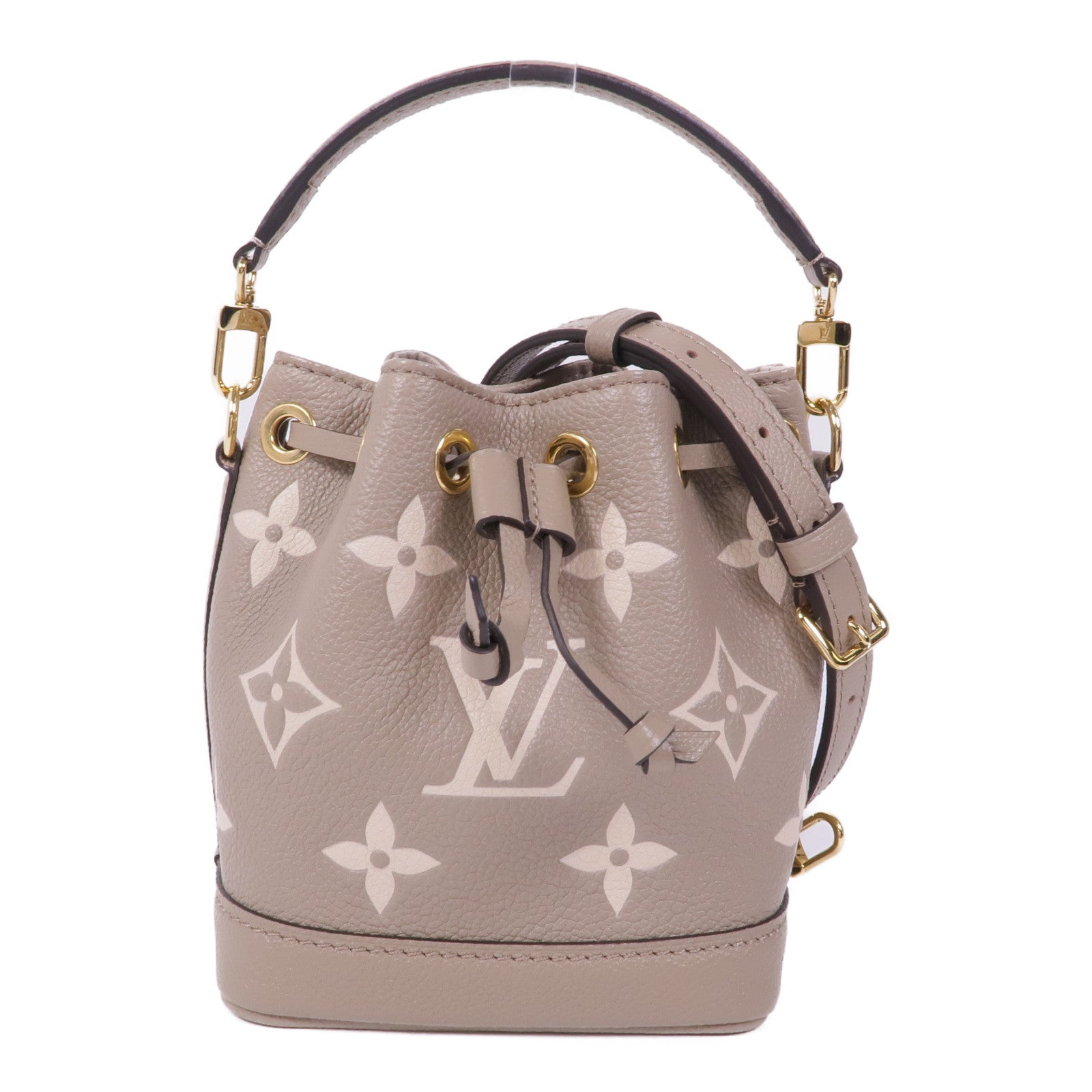 LOUIS VUITTON Monogram Empreinte Nano Noe金扣手挽肩背兩用袋