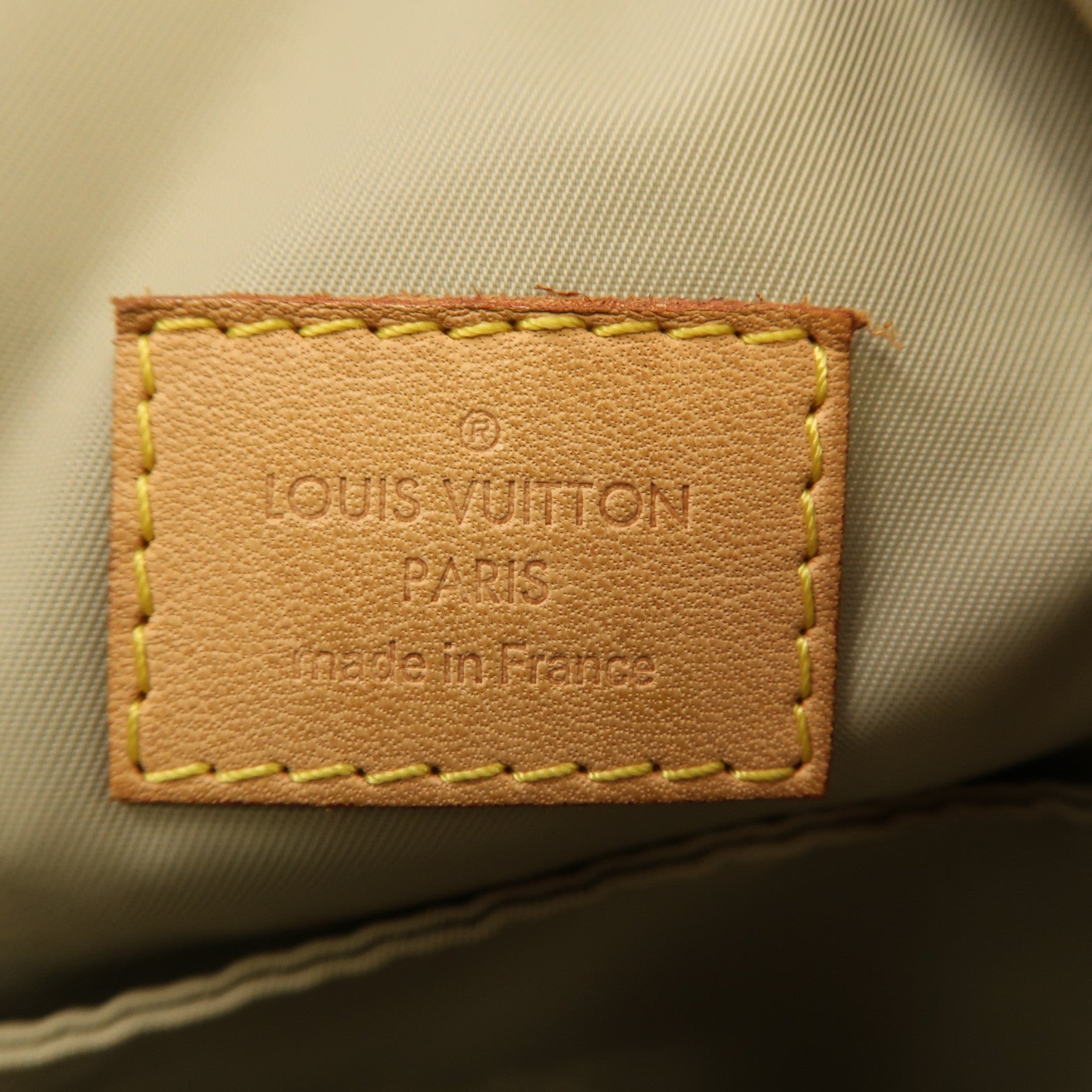 LOUIS VUITTON Damier Geant Citadin NM銀扣肩背袋棕色