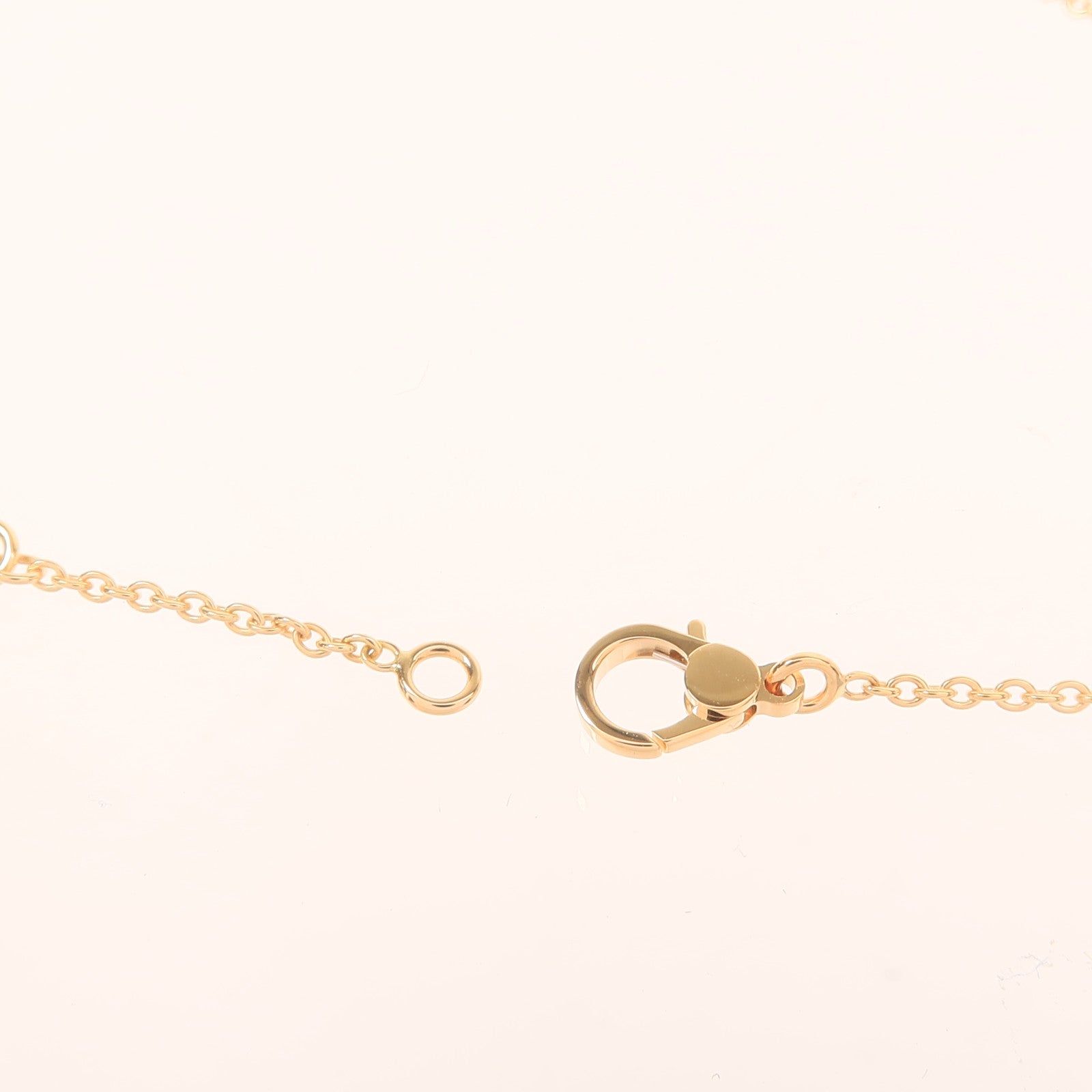 HERMES 18K玫瑰金Finesse Necklace鑽石項鍊