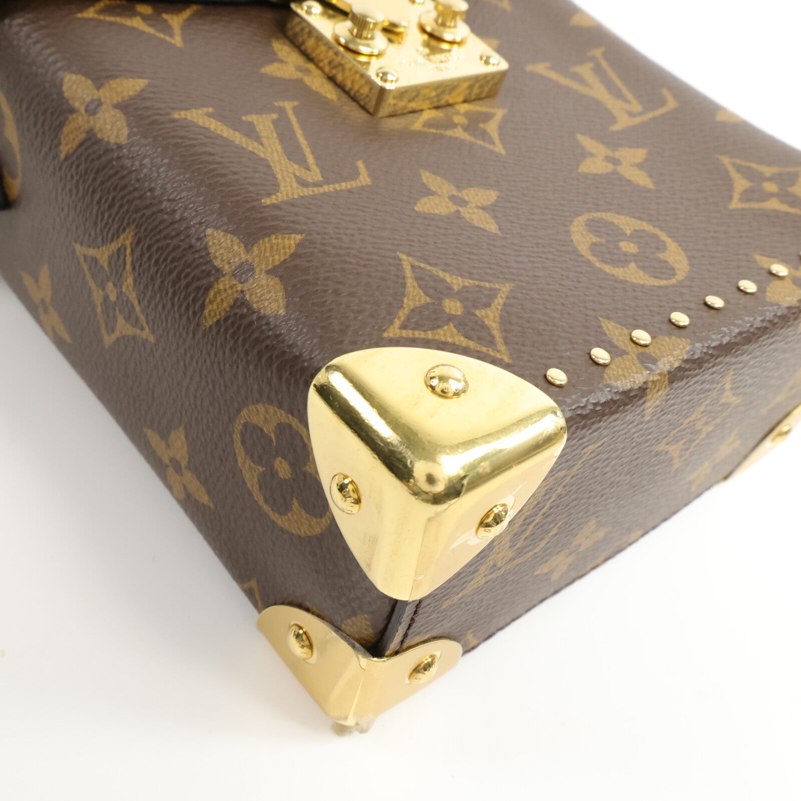 LOUIS VUITTON Monogram Reverse Camera Box鏈帶手挽肩背兩用袋