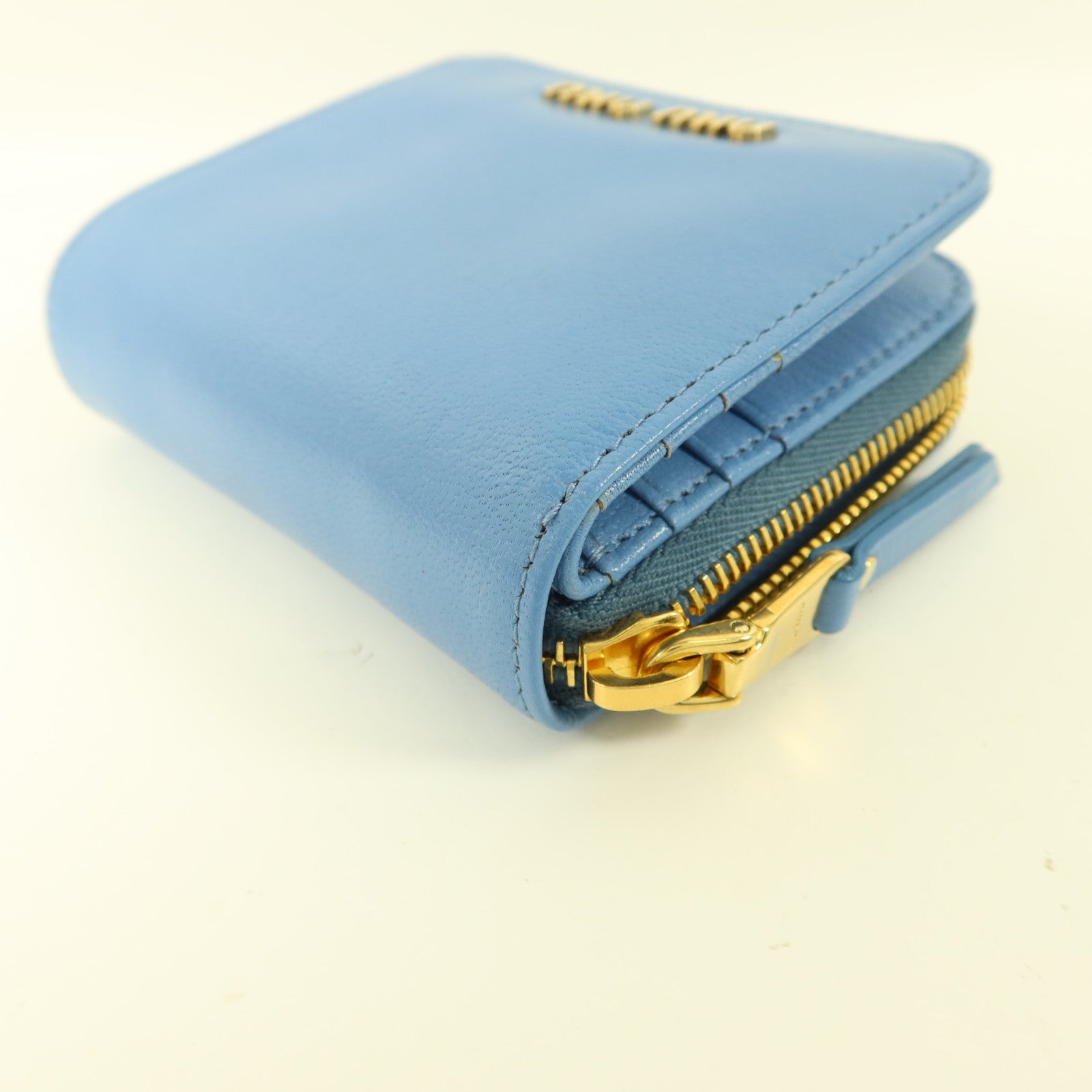 Miu Miu 羊皮皮革Compact Bifold Wallet錢包
