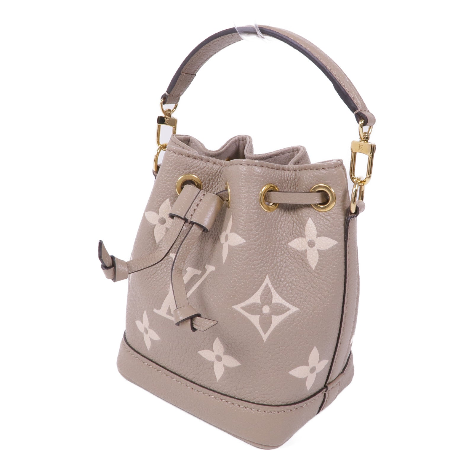 LOUIS VUITTON Monogram Empreinte Nano Noe金扣手挽肩背兩用袋