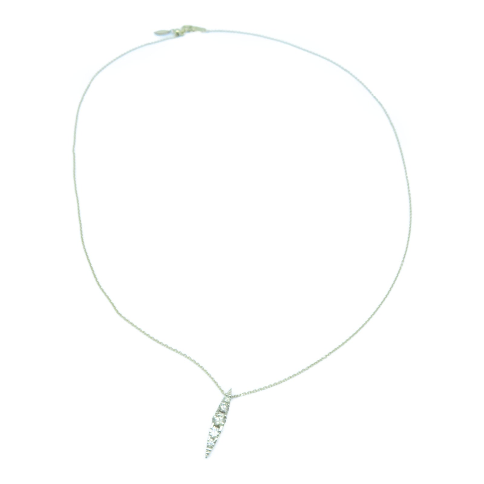 JEWELRY 【激減優惠】18K白金/黃金Diamond Necklace 0.14ct鑽石項鍊
