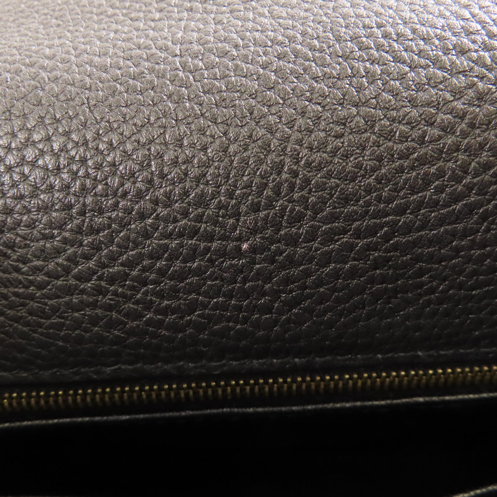 HERMES Togo皮革Kelly 28金扣手挽肩背兩用袋89 Noir