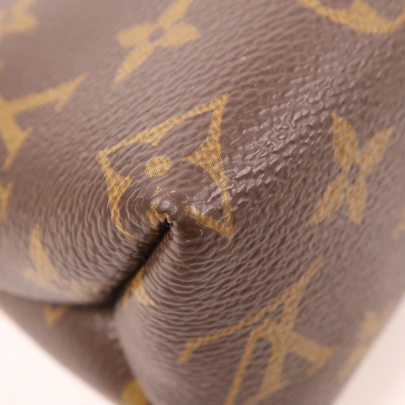 LOUIS VUITTON GHW Saint Placide Shoulder Bag M43713 Monogram Brown/Red