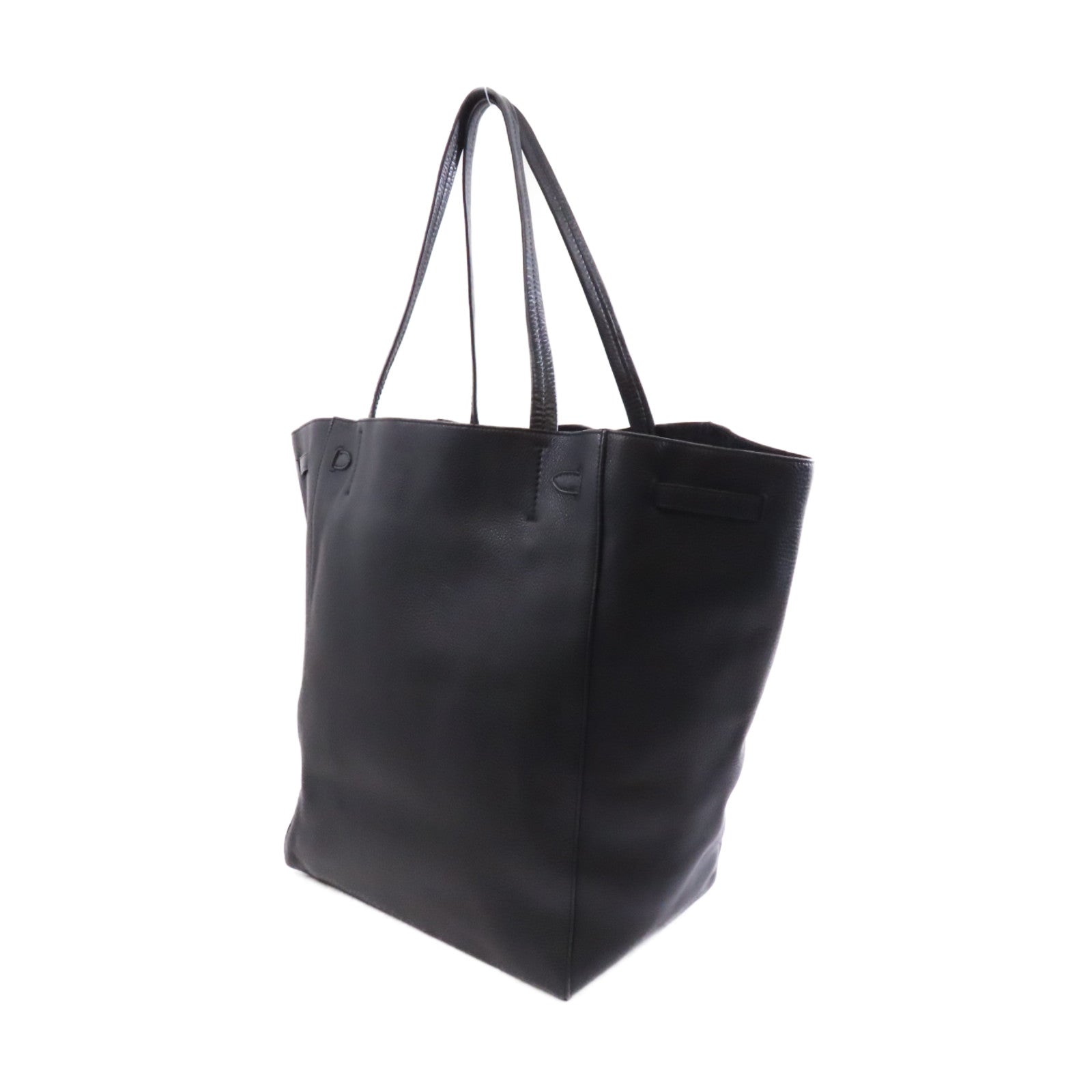 CELINE 牛皮皮革Tote Bag金扣手挽袋黑色