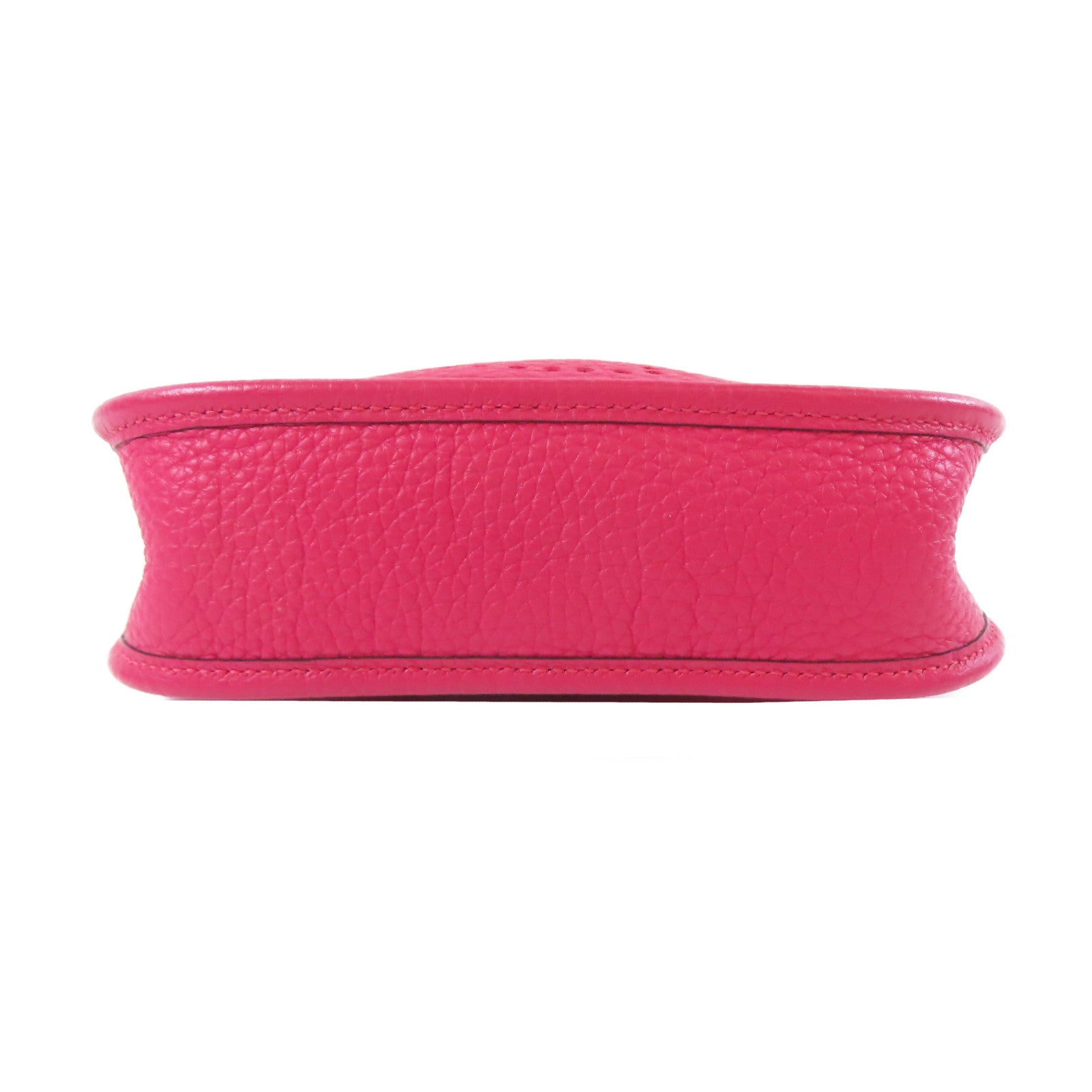 HERMES 【激減優惠】Taurillon Clemence皮革Evelyne TPM Shoulder Bag銀扣肩背袋粉紅色