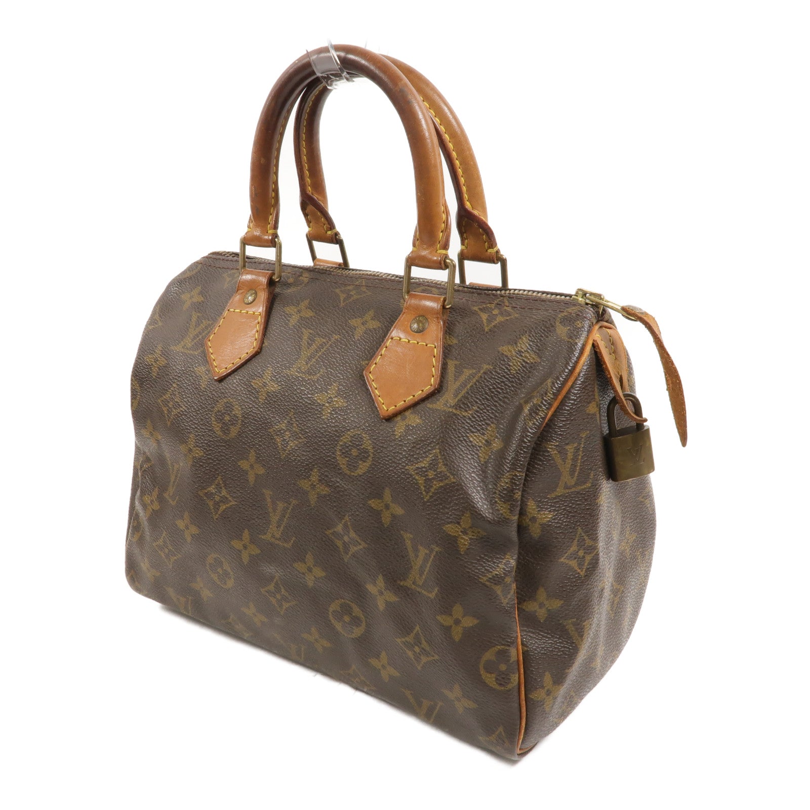 LOUIS VUITTON Monogram Speedy 25金扣手挽袋