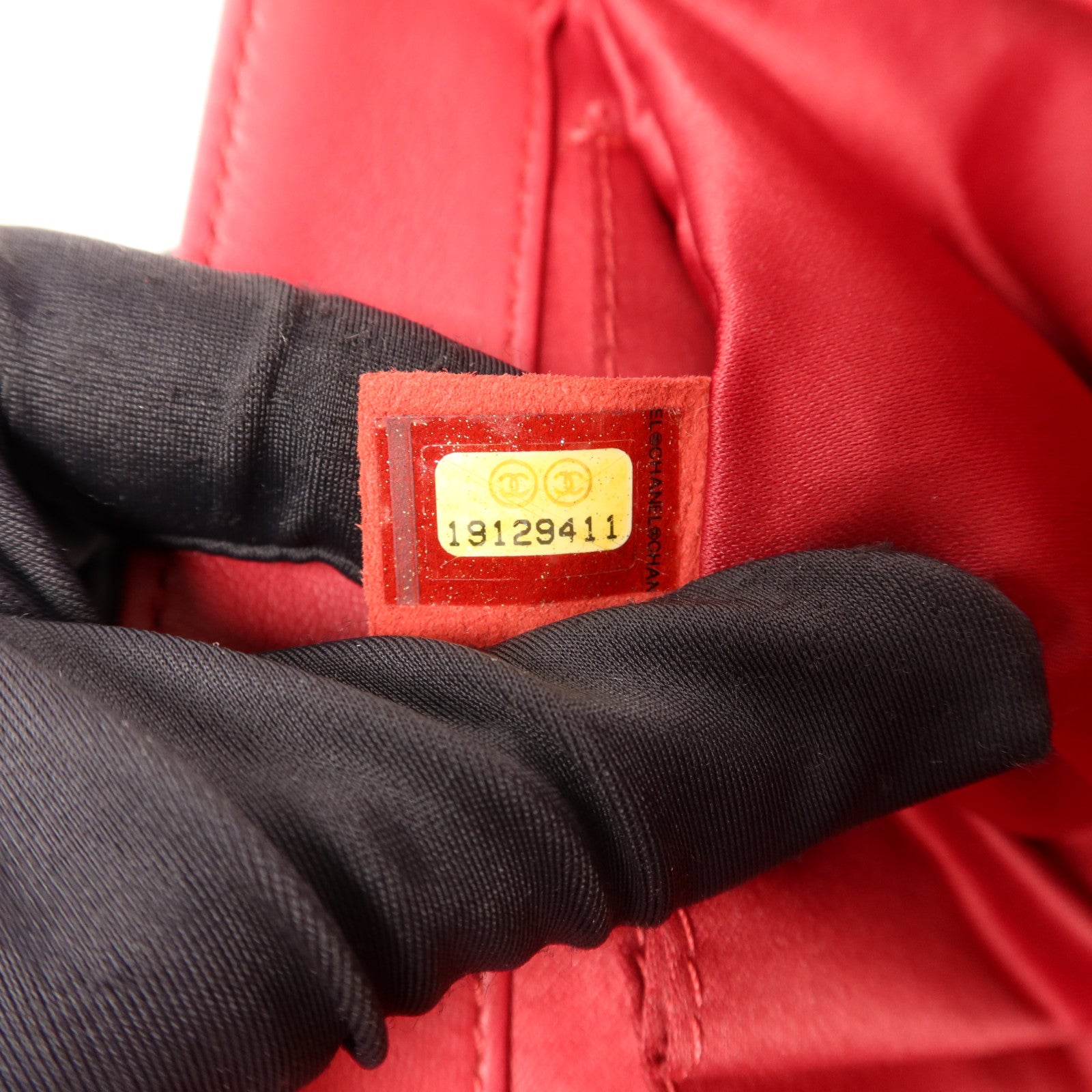 CHANEL 羊皮皮革Chain Shoulder Bag銀扣鏈帶肩背袋