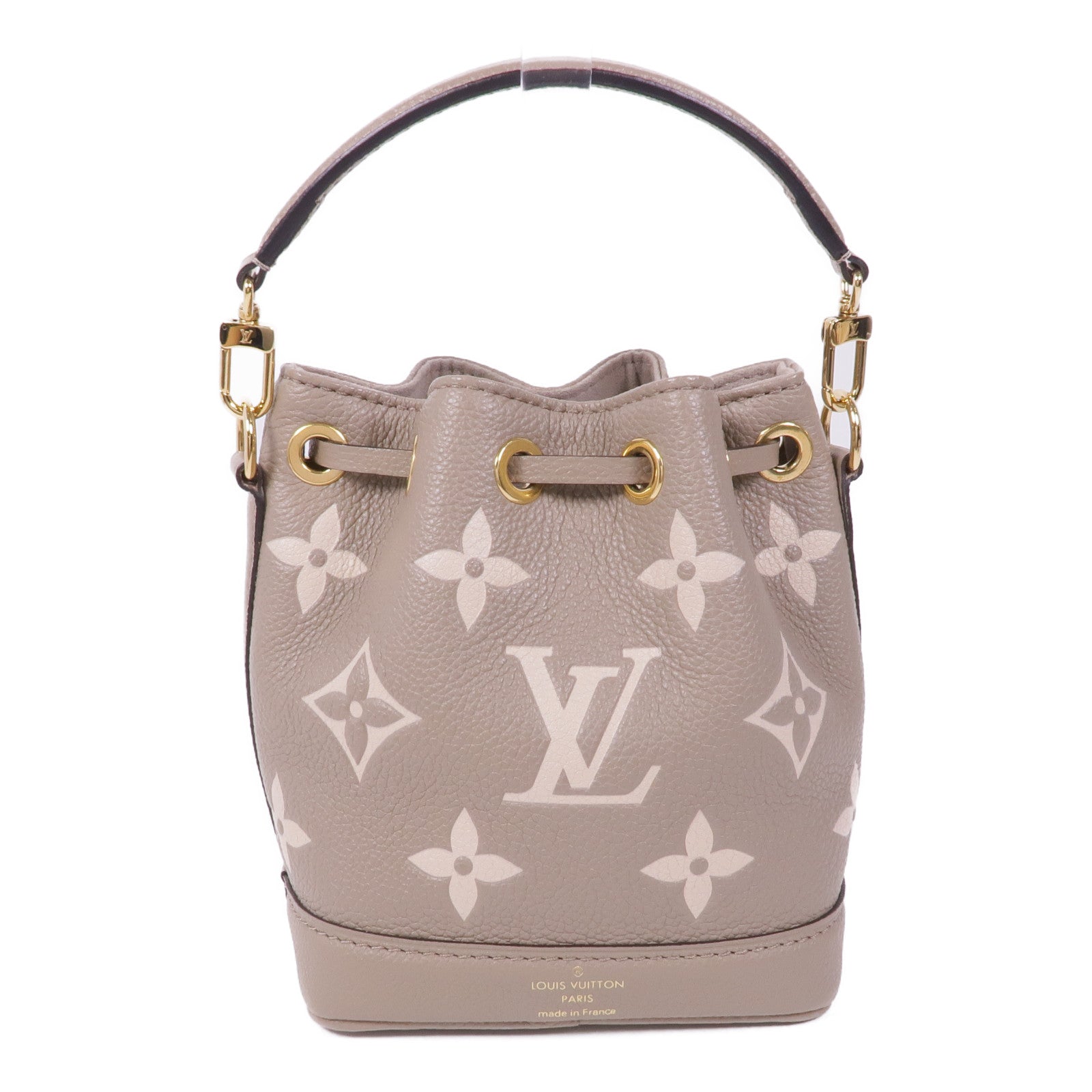 LOUIS VUITTON Monogram Empreinte Nano Noe金扣手挽肩背兩用袋