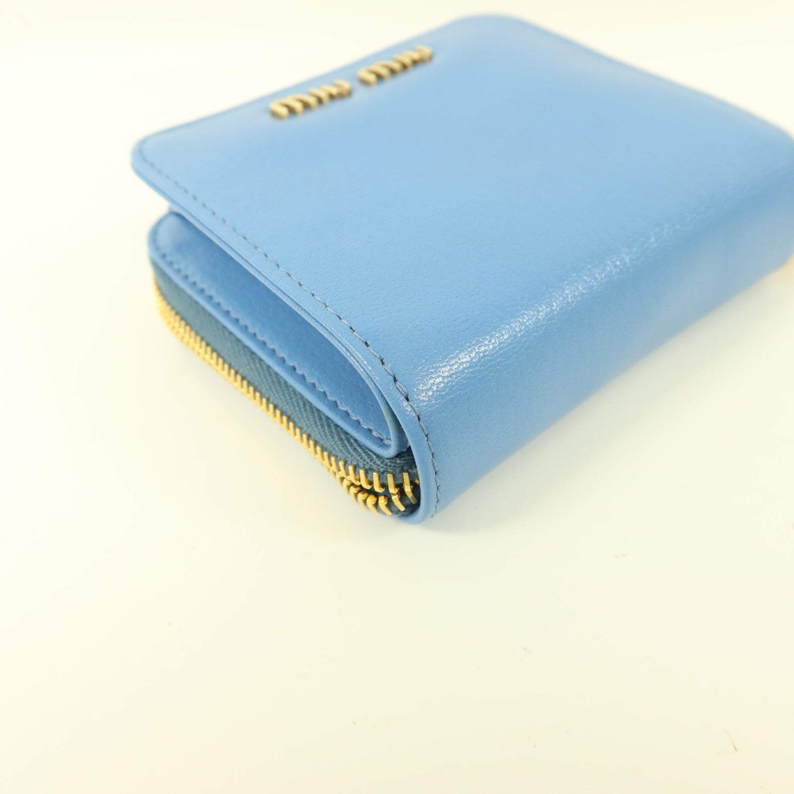 Miu Miu 羊皮皮革Compact Bifold Wallet錢包