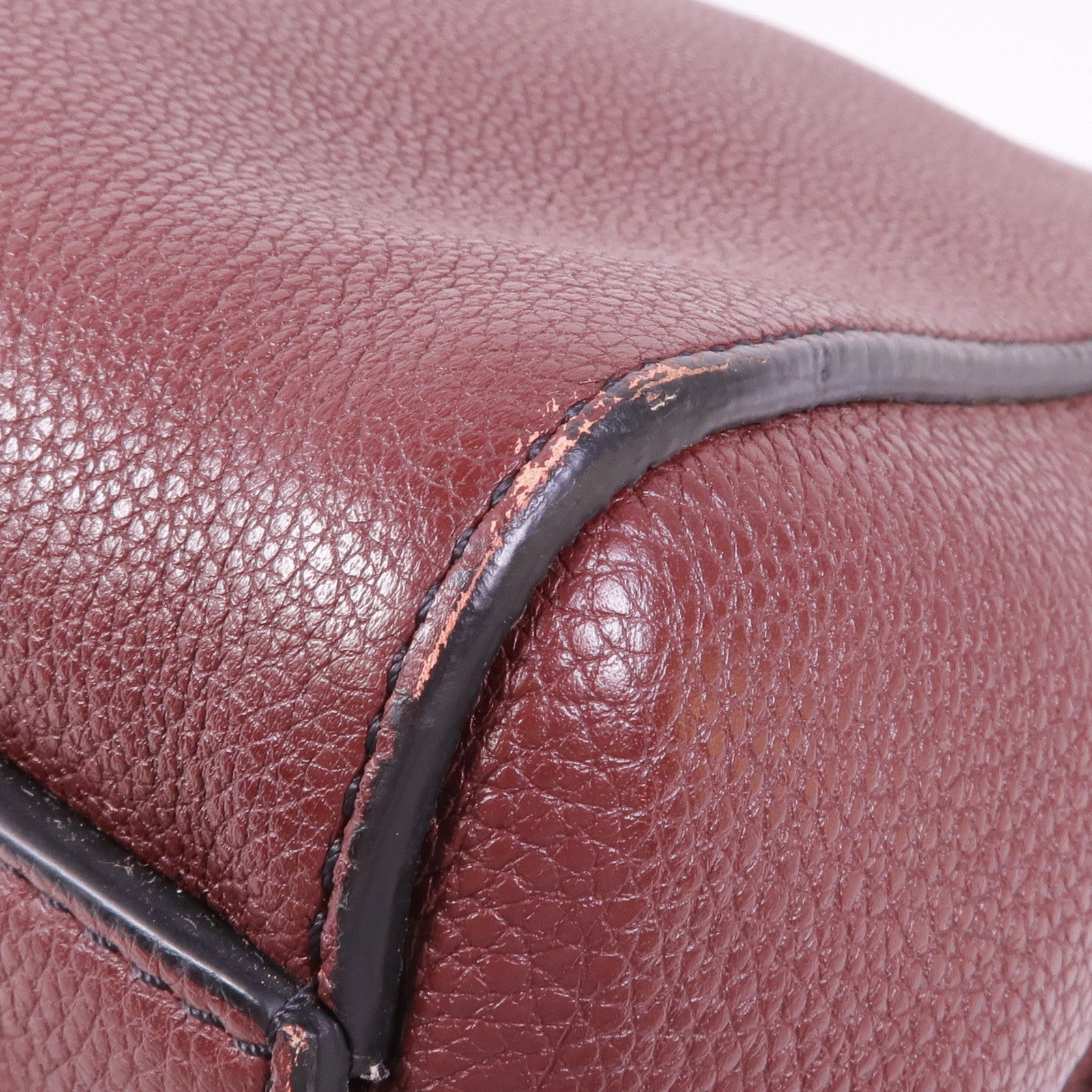 CELINE 牛皮皮革Edge Medium銀扣手挽袋