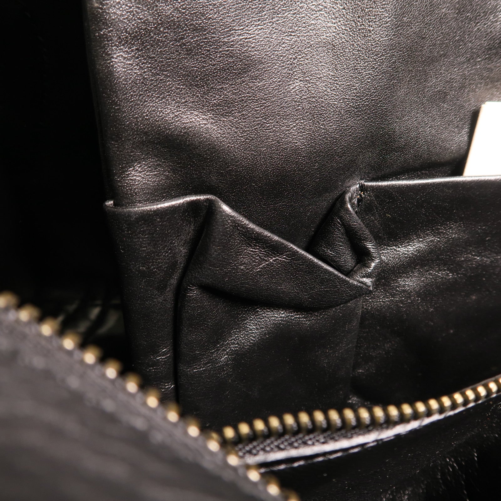 CELINE 牛皮/麂皮皮革Medium Luggage金扣手挽袋