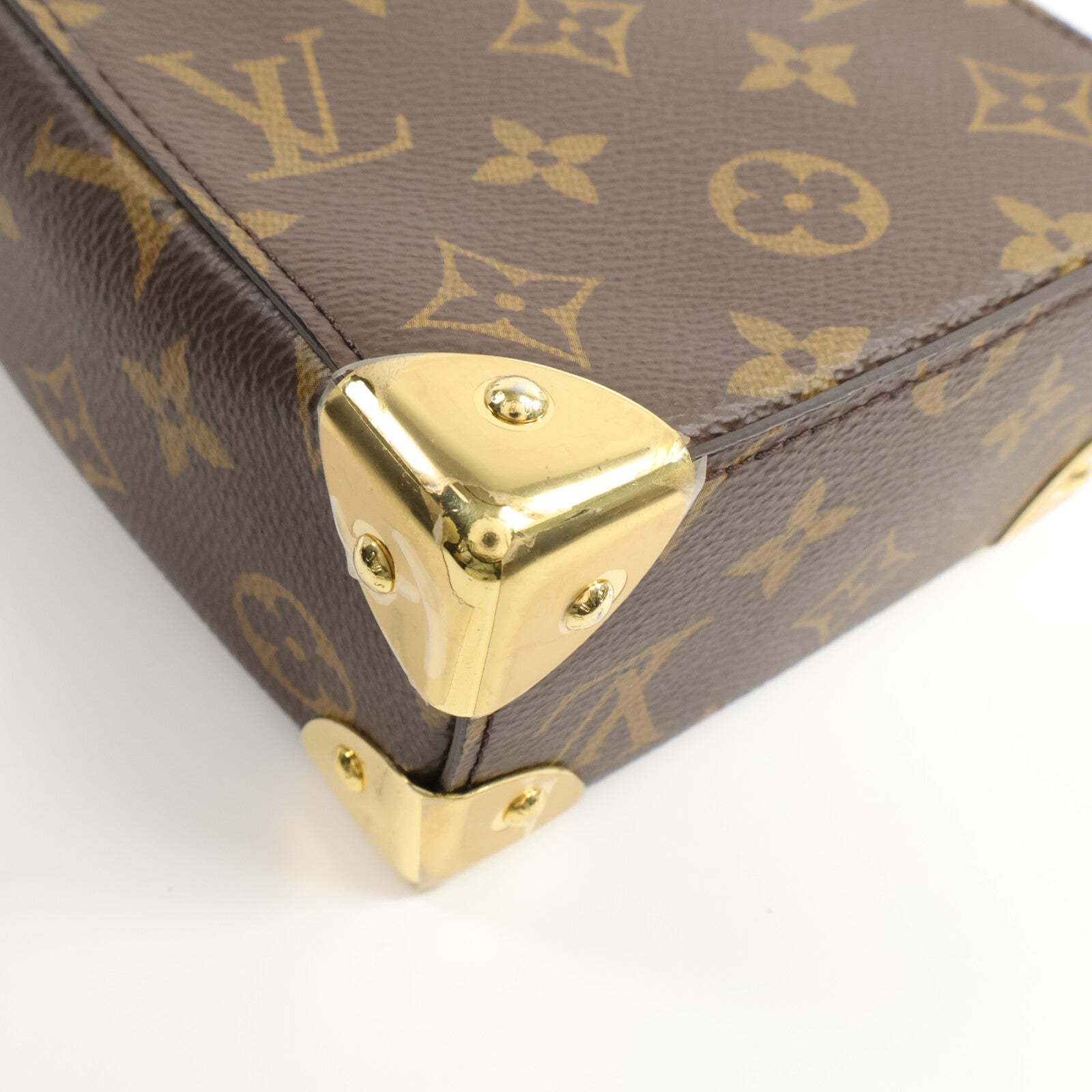 LOUIS VUITTON Monogram Reverse Camera Box鏈帶手挽肩背兩用袋