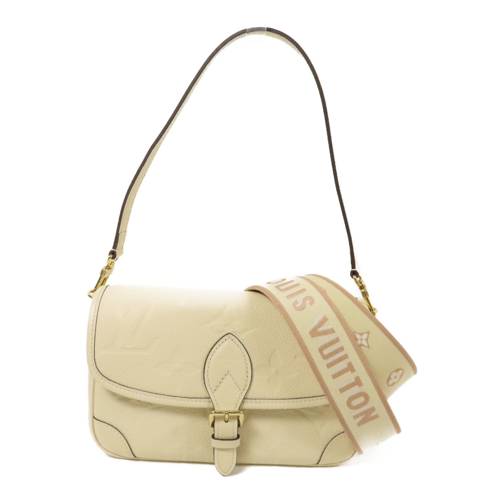 LOUIS VUITTON Monogram Empreinte Diane金扣手挽肩背兩用袋