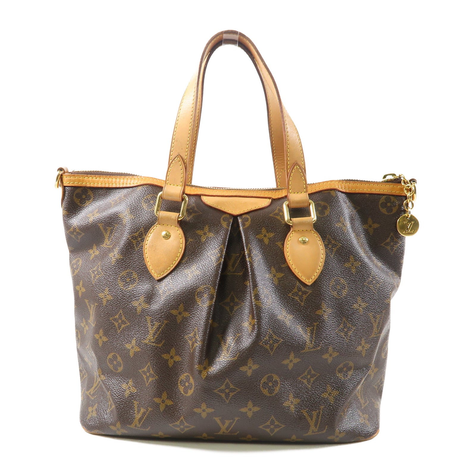 LOUIS VUITTON 【激減優惠】Monogram Palermo PM金扣手挽肩背兩用袋啡色