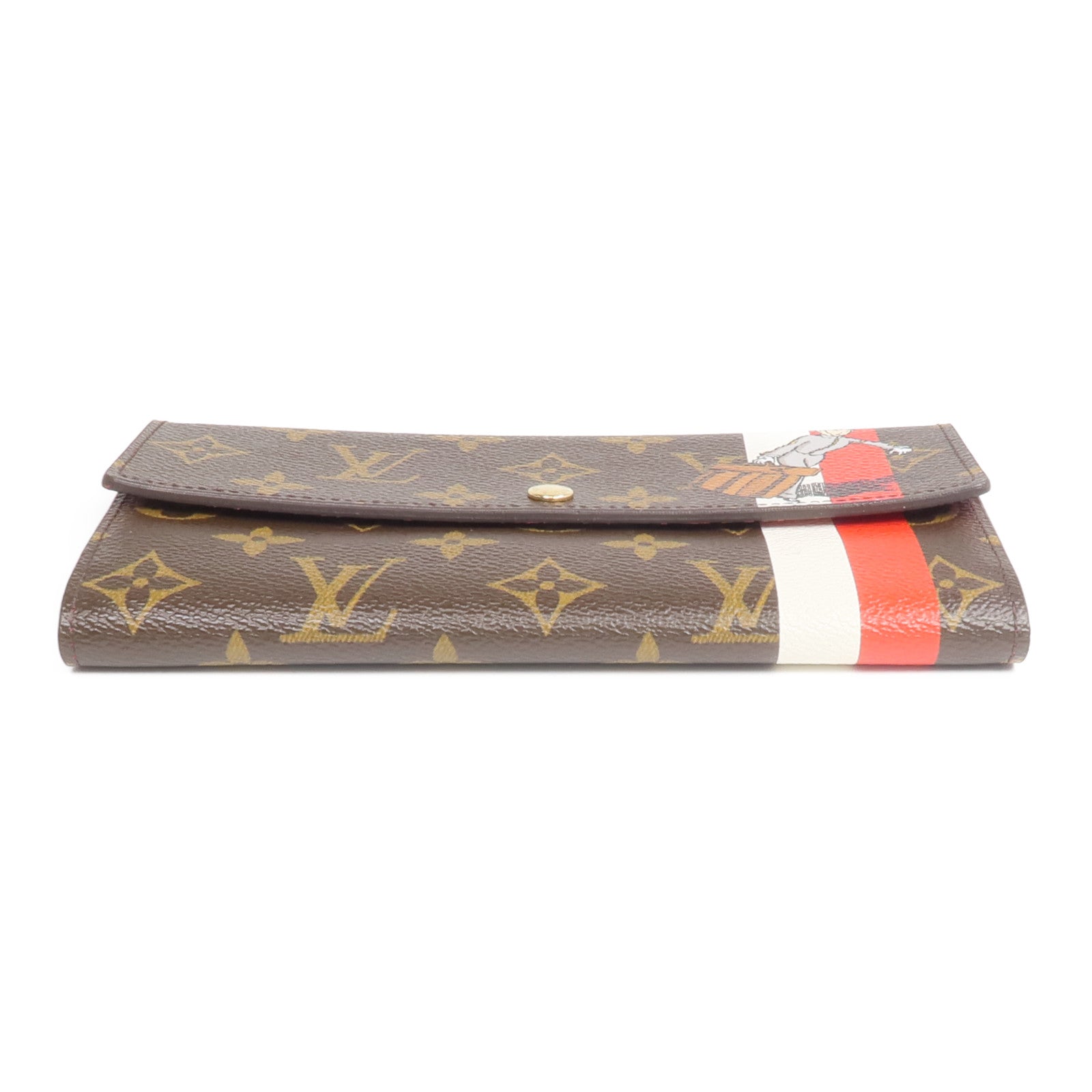 LOUIS VUITTON Monogram Groom Portefeuille Sarah金扣長錢包
