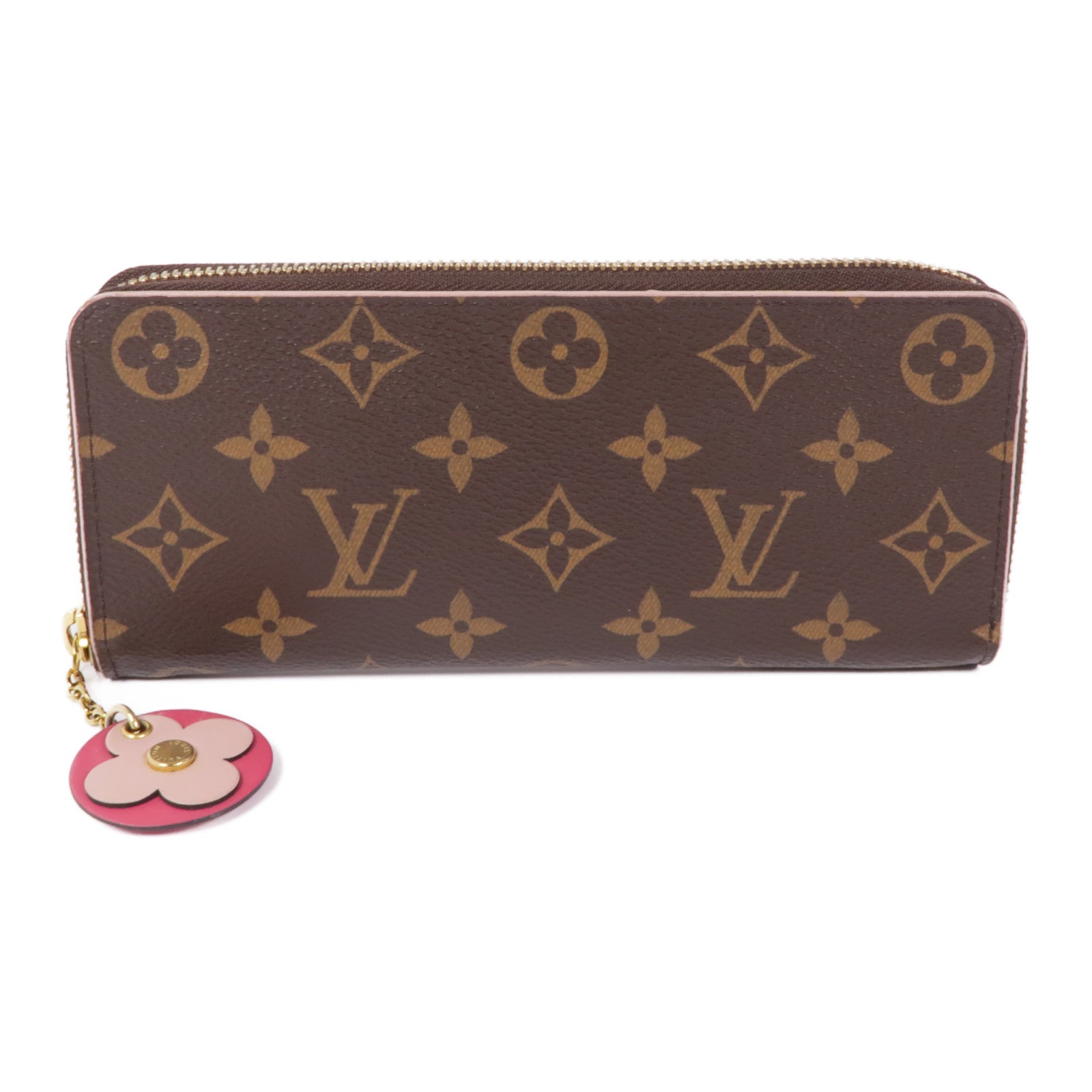 LOUIS VUITTON Monogram Clemence金扣長錢包