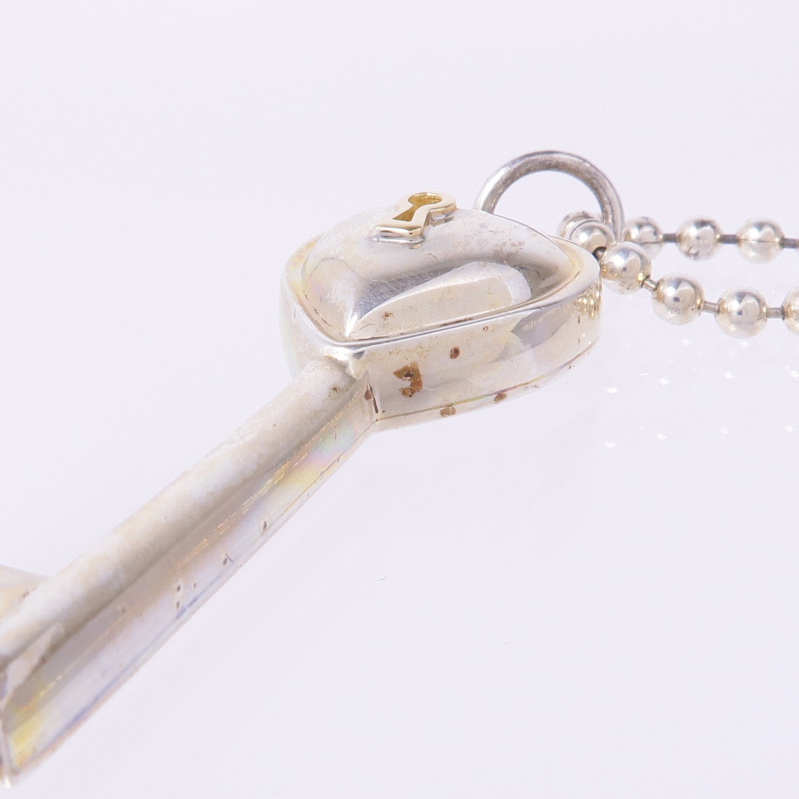TIFFANY＆CO 925純銀Heart Key Necklace項鍊