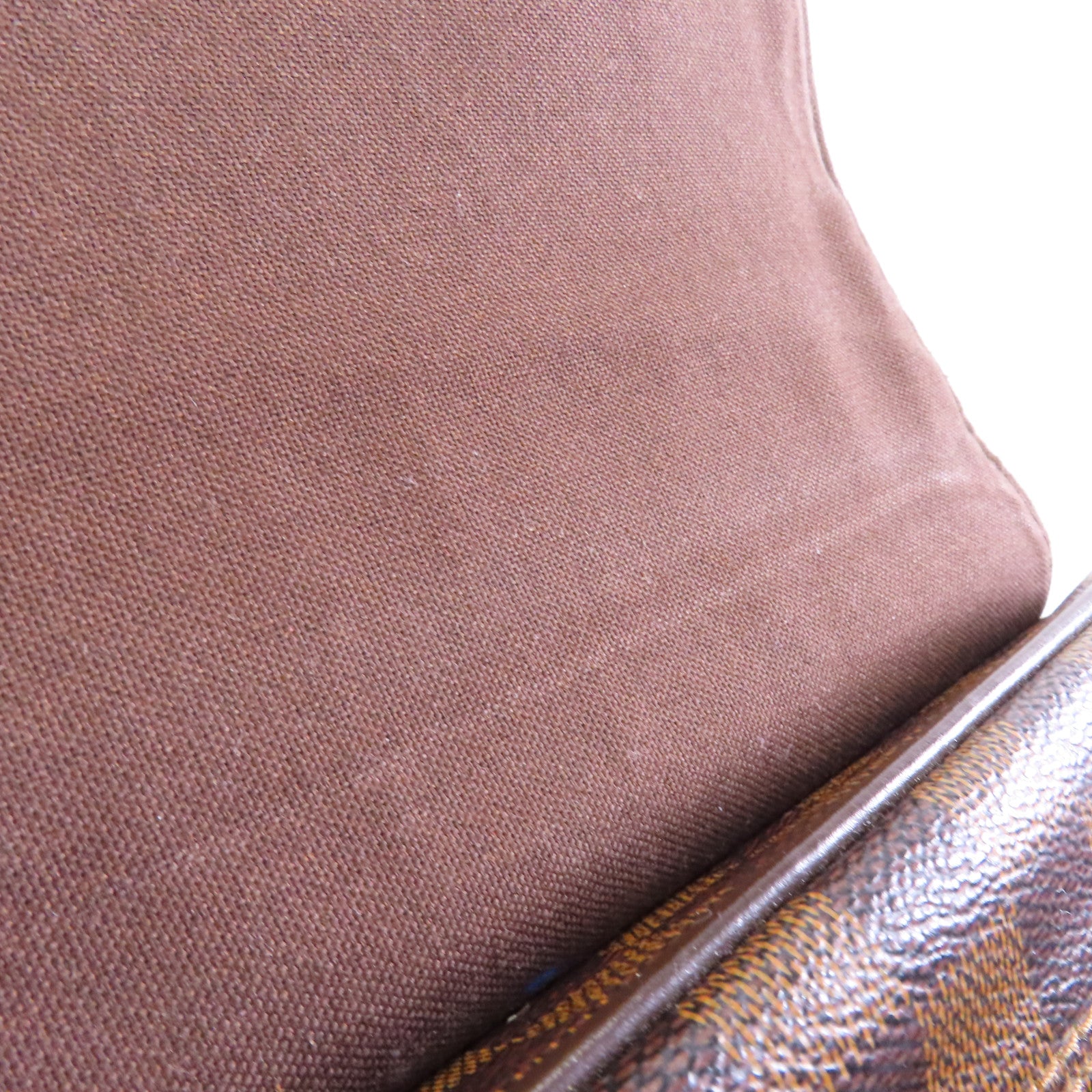 LOUIS VUITTON Damier Shelton GM金扣肩背袋棕色