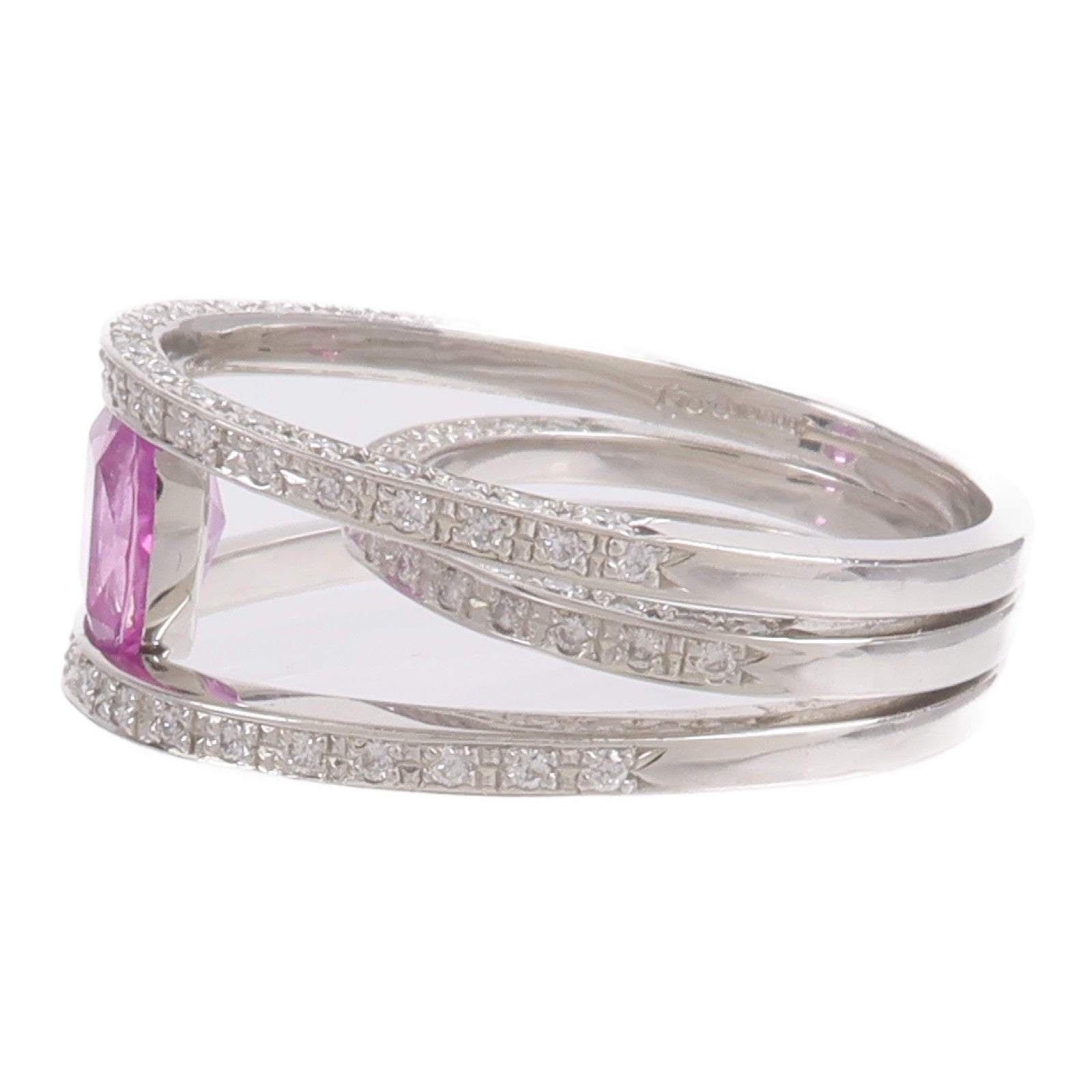 JEWELRY Pink Sapphire Diamond Ring粉紅藍寶石/鑽石戒指